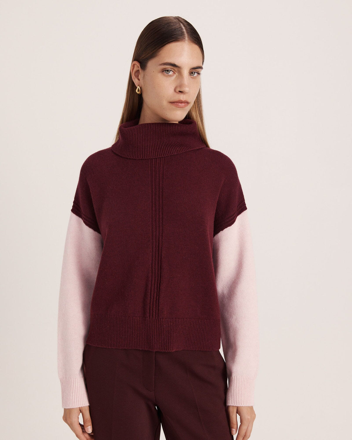 Claudia Wool Colour Block Knit