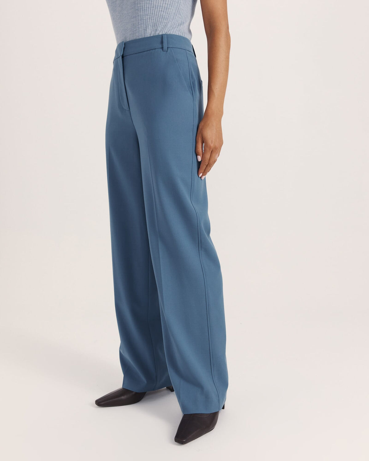Celeste Wool Straight Leg Pant