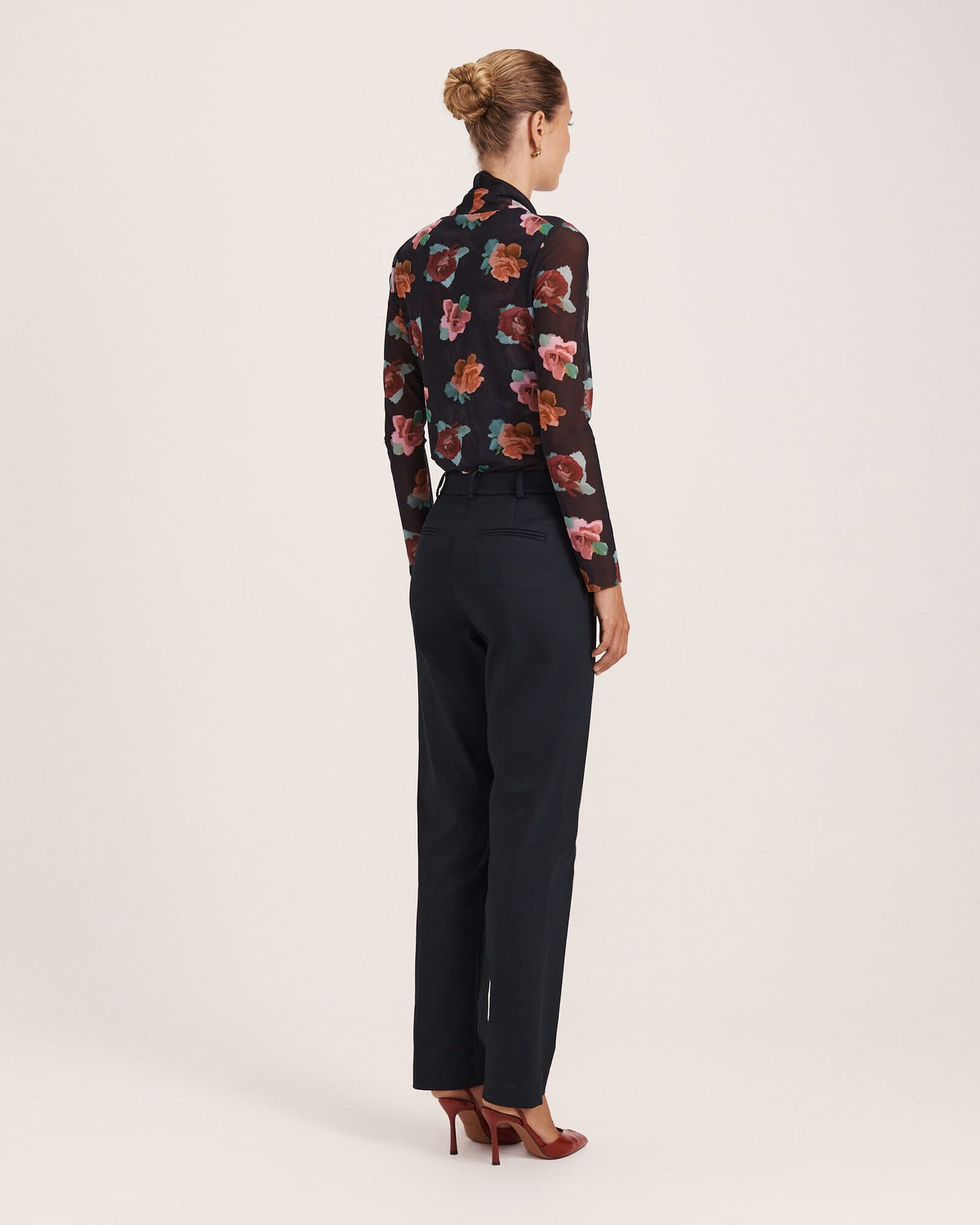 Tia Pintuck Slim Leg Pant