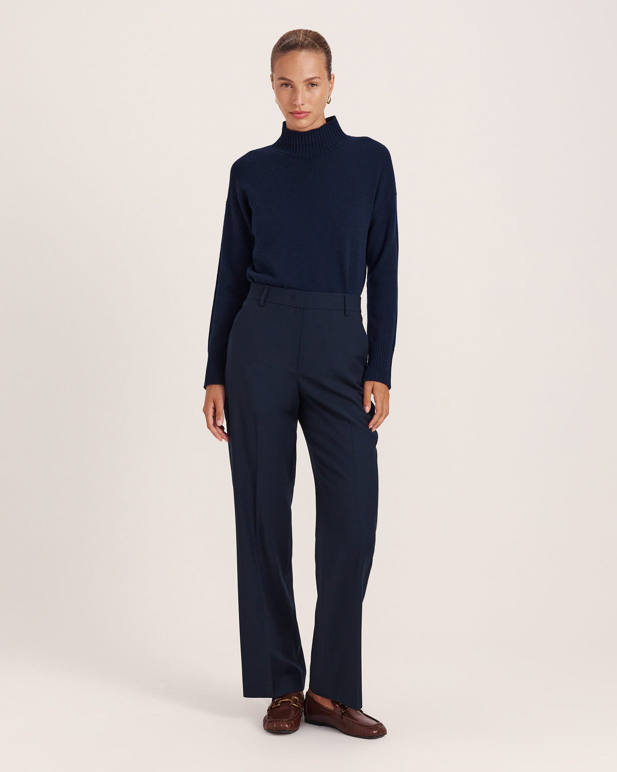 Celeste Wool Straight Leg Pant
