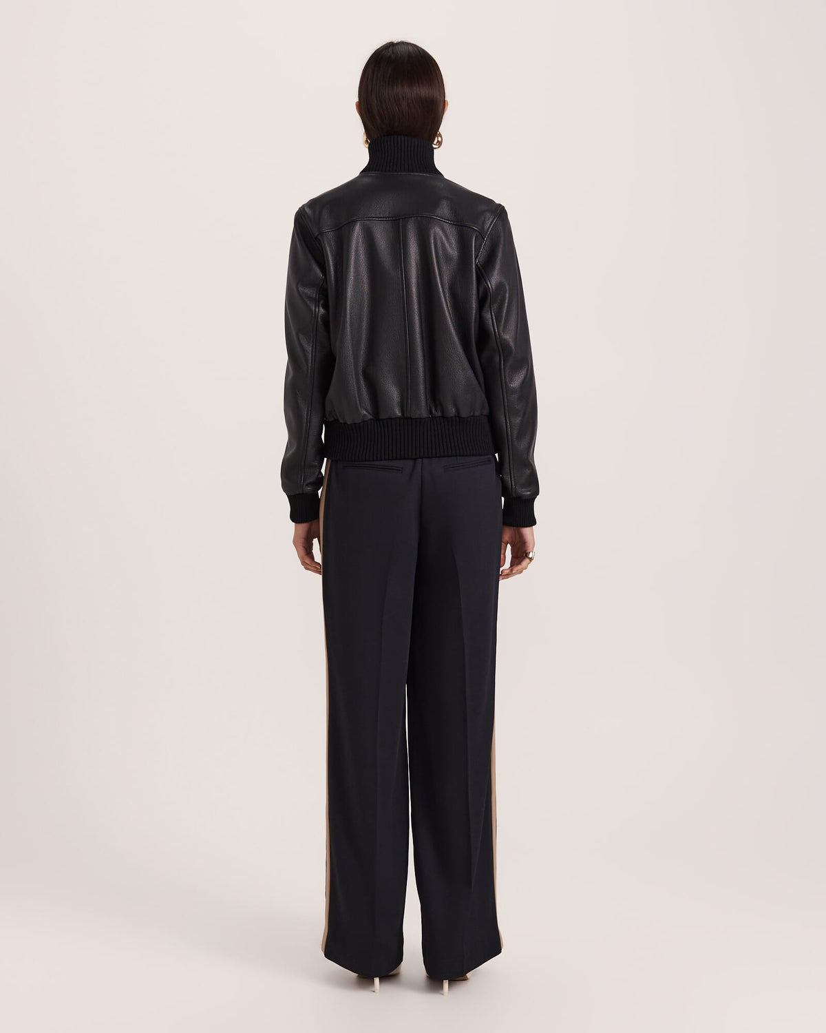 Elyse Leather Bomber