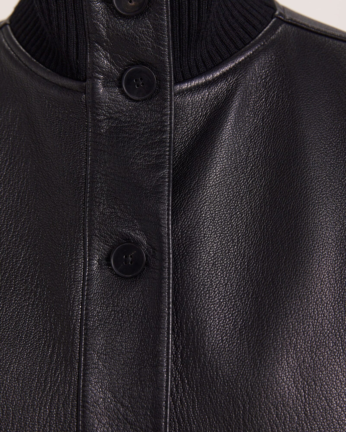 Elyse Leather Bomber