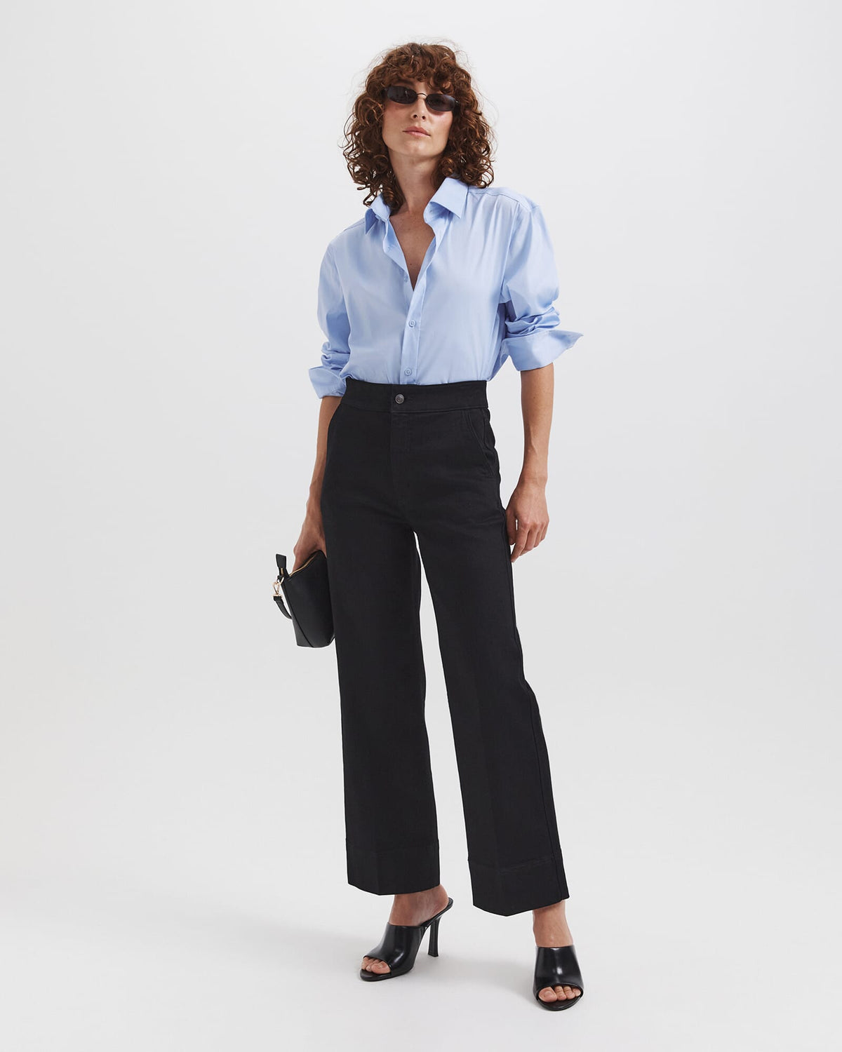 Ava Cropped Wide Leg Jean