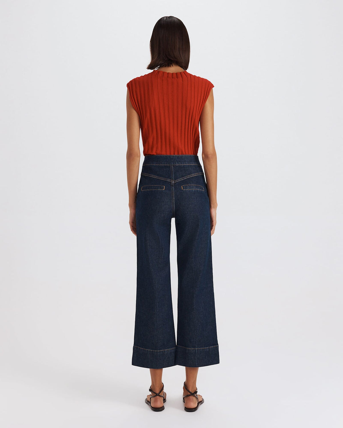 Ava Cropped Wide Leg Jean