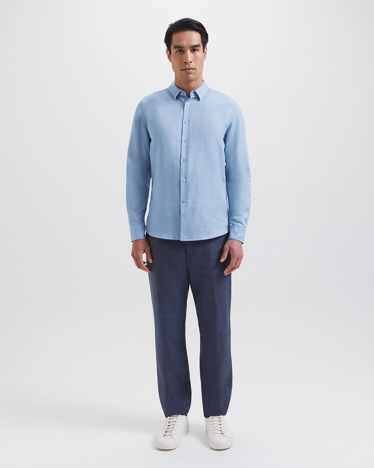 Reeves Long Sleeve Classic Linen Cotton Shirt