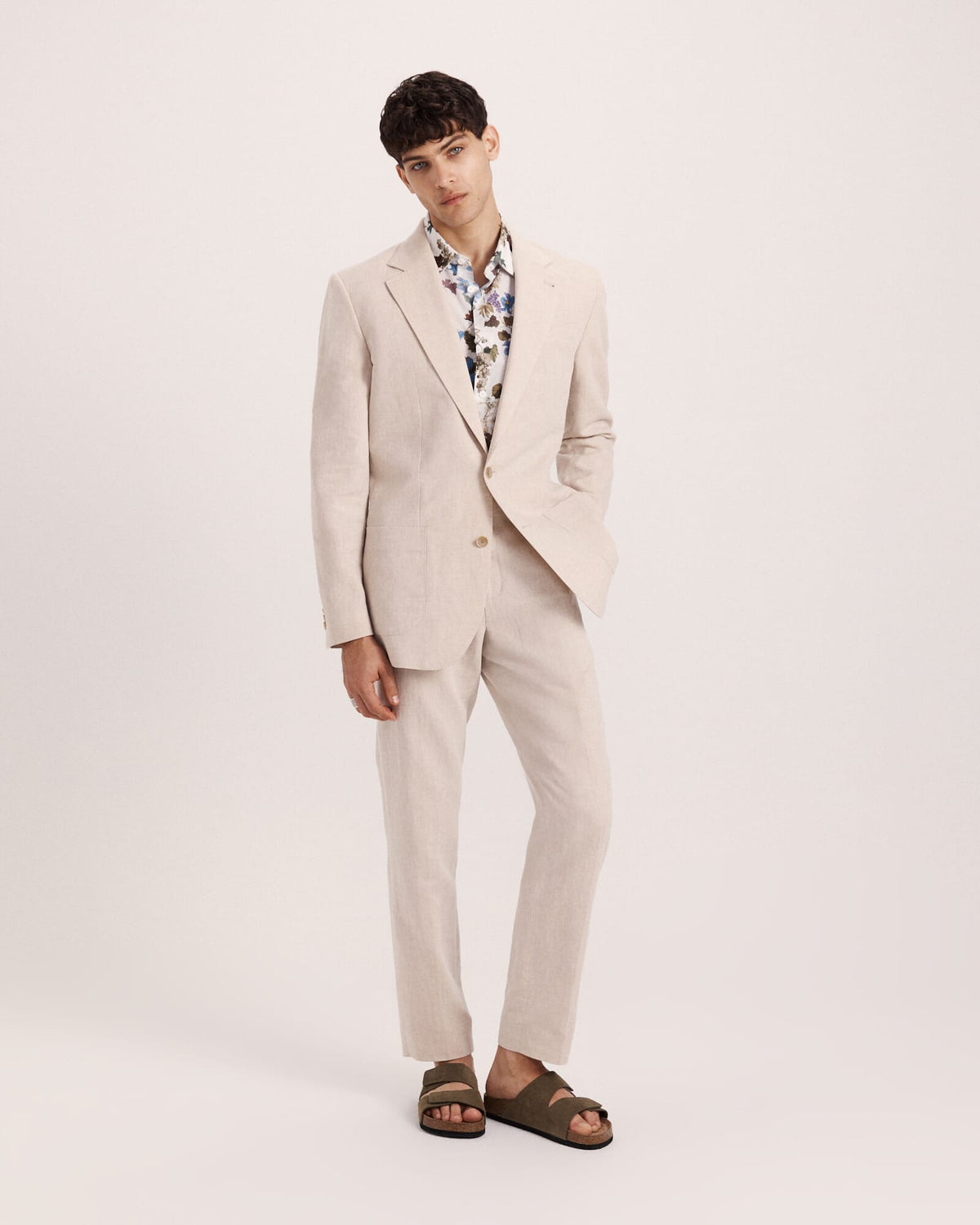 Evander Cotton Print Short Sleeve Classic Shirt