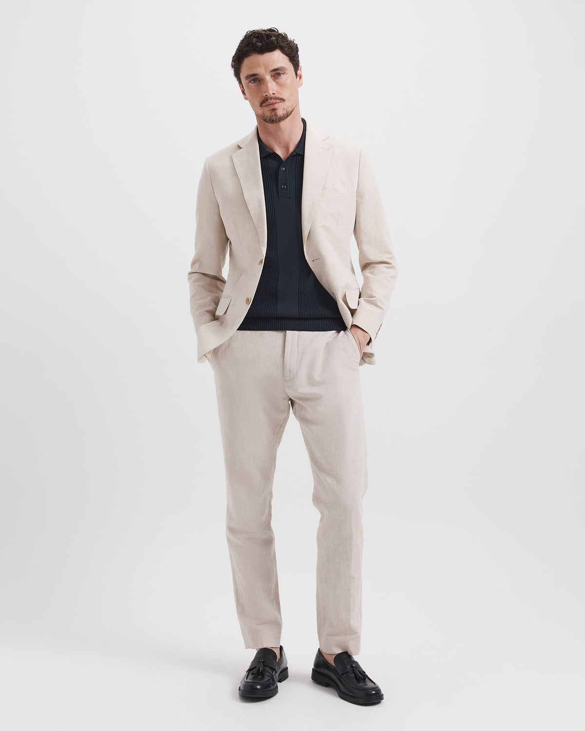 Elias Linen Cotton Regular Side Adjuster Pant