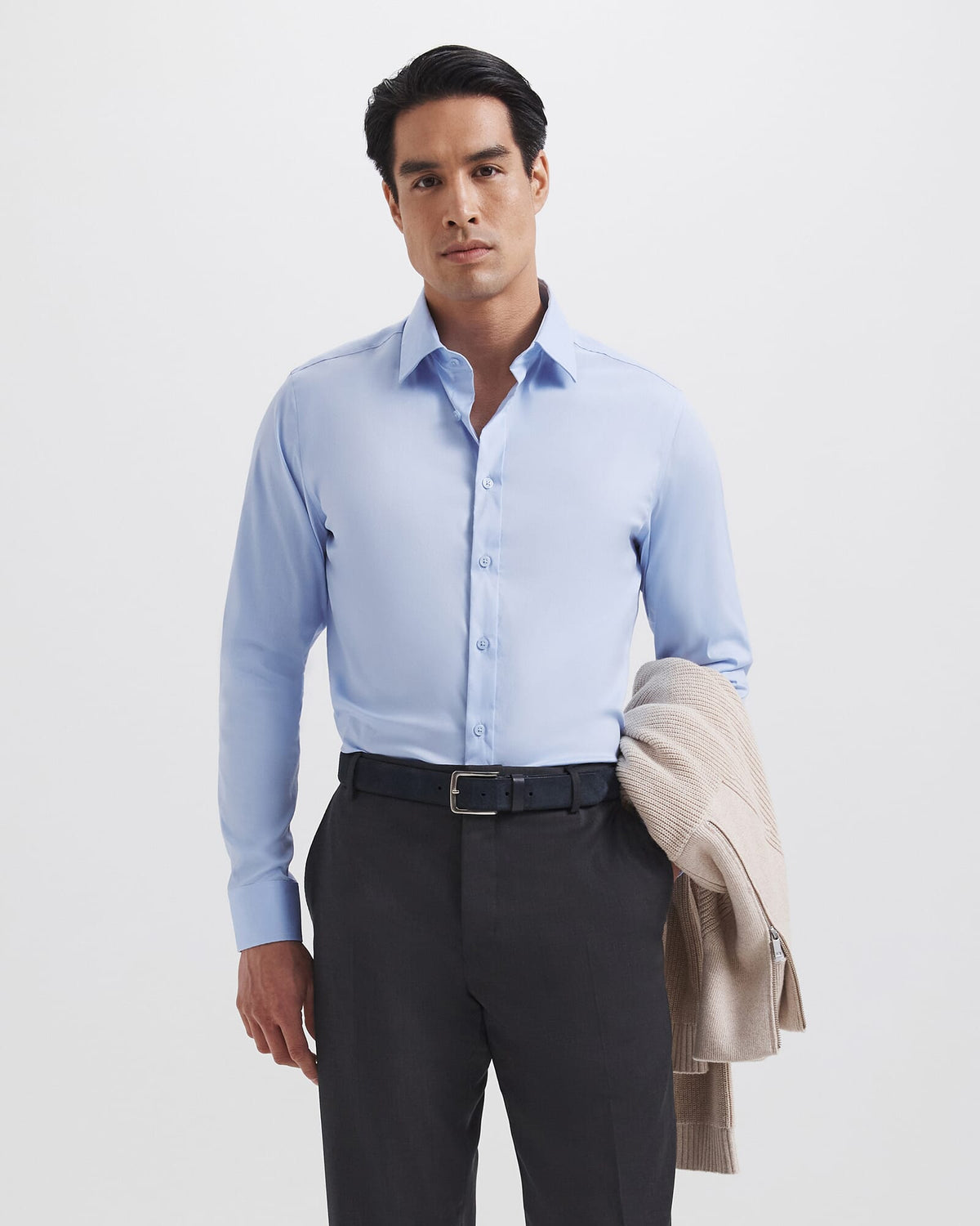 Stretch Poplin Slim Shirt