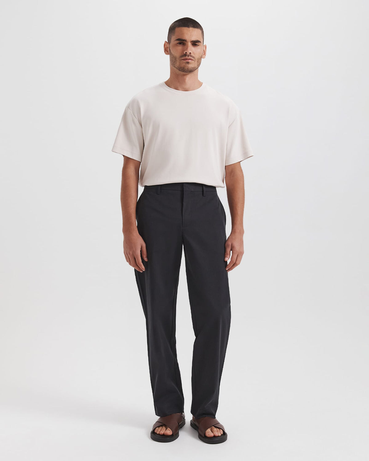 Michael Wide Leg Cotton Pant