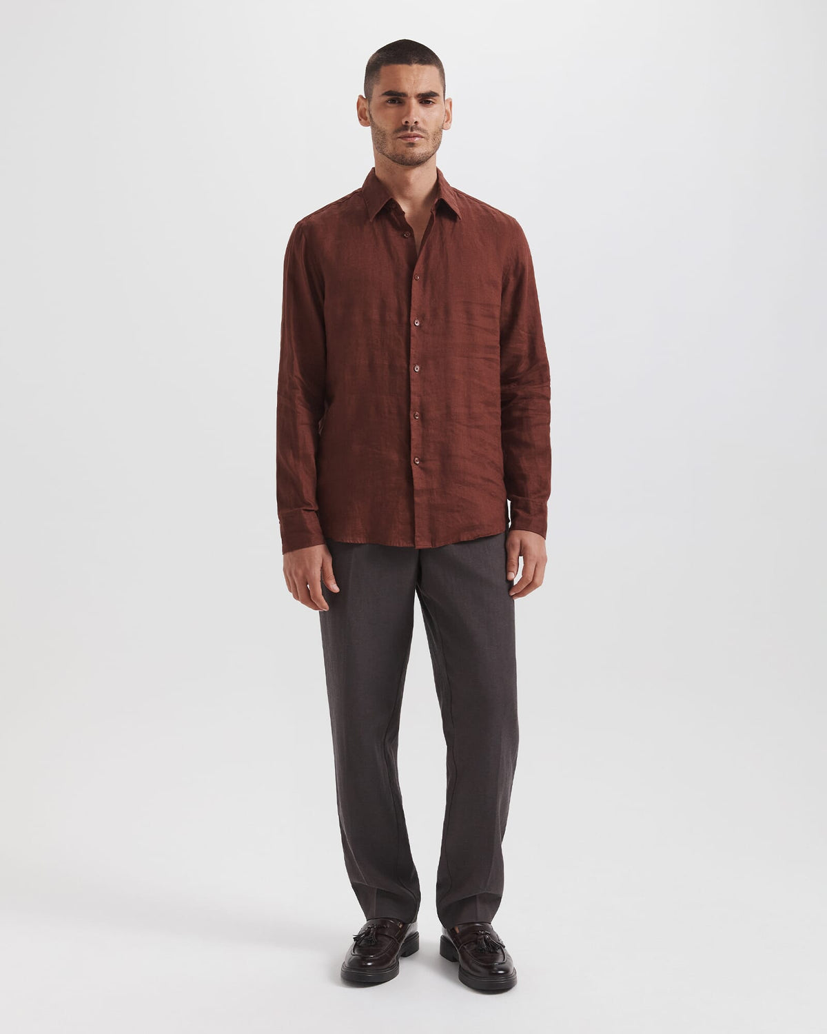 Anderson Long Sleeve Classic Linen Shirt