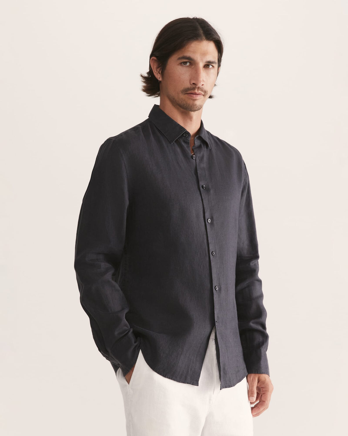 Anderson Long Sleeve Classic Linen Shirt