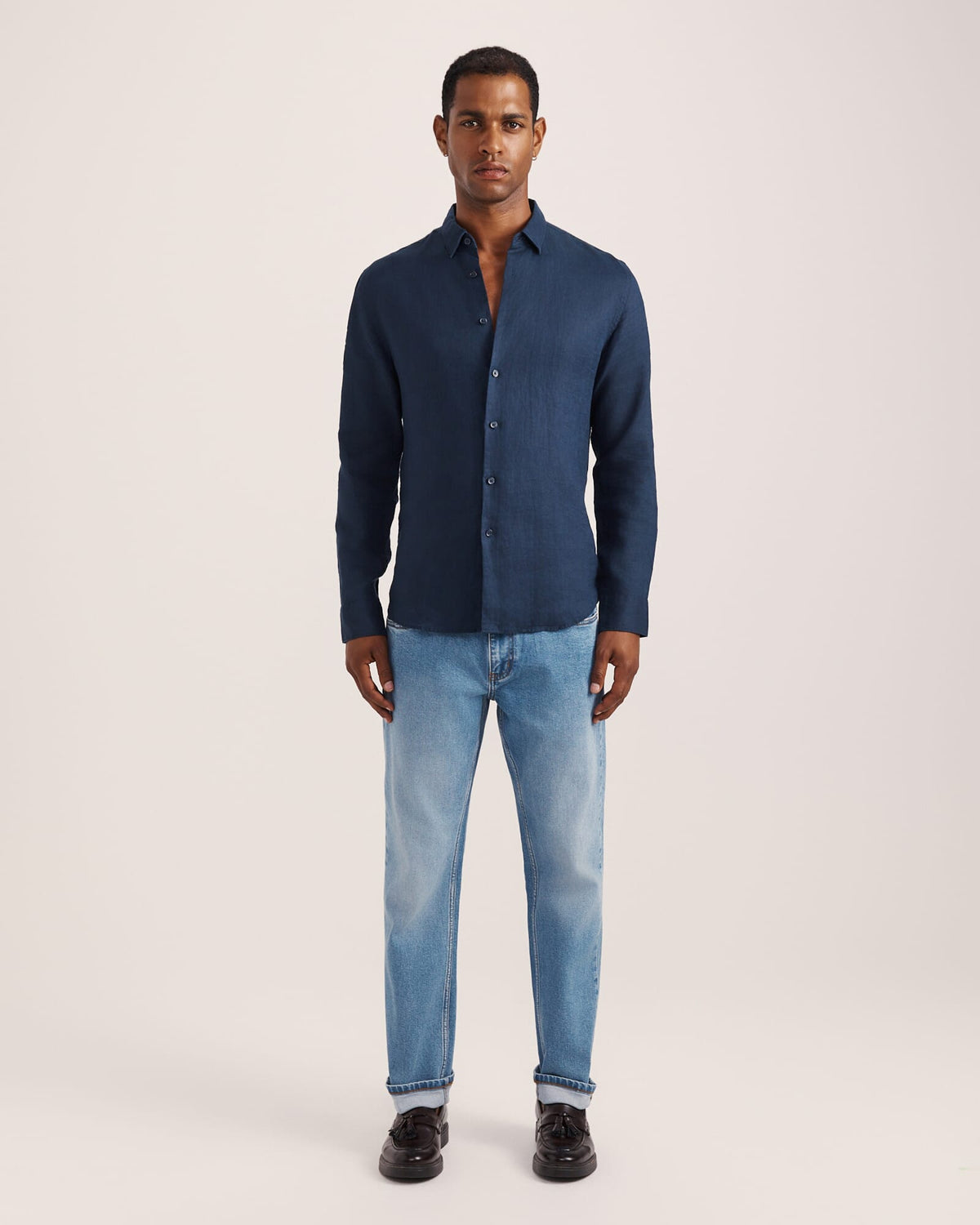 Anderson Long Sleeve Classic Linen Shirt