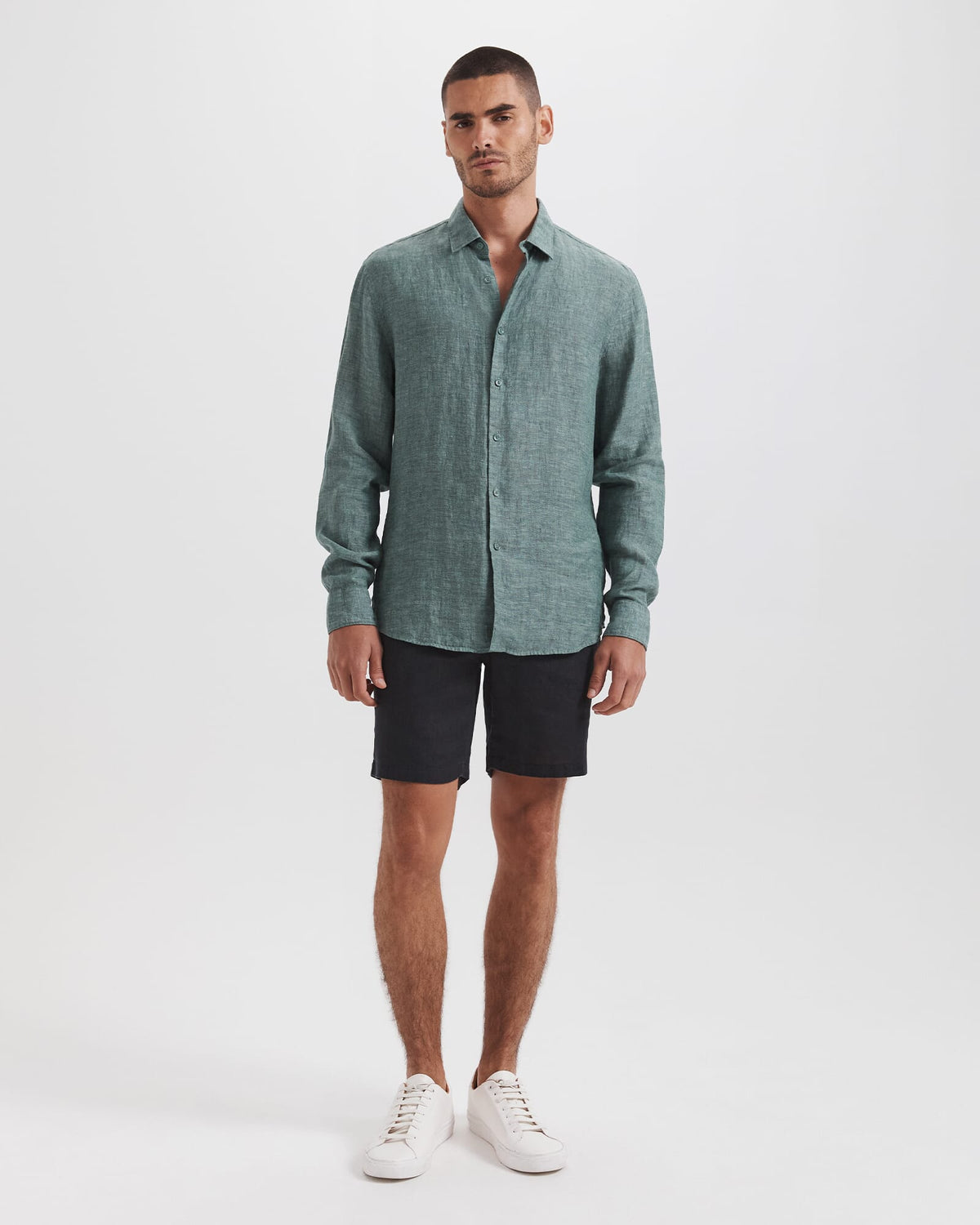 Anderson Long Sleeve Classic Linen Shirt