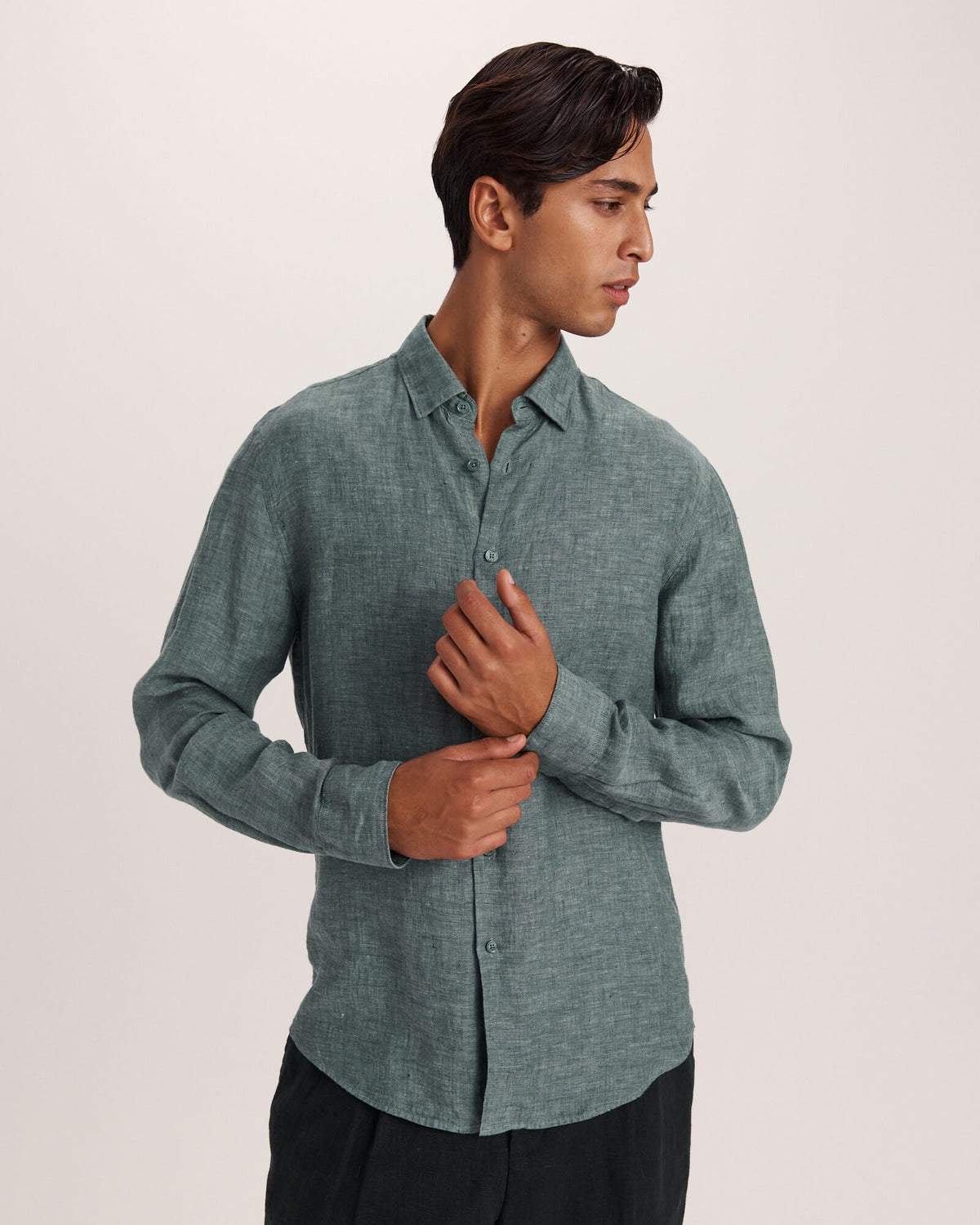 Anderson Long Sleeve Classic Linen Shirt