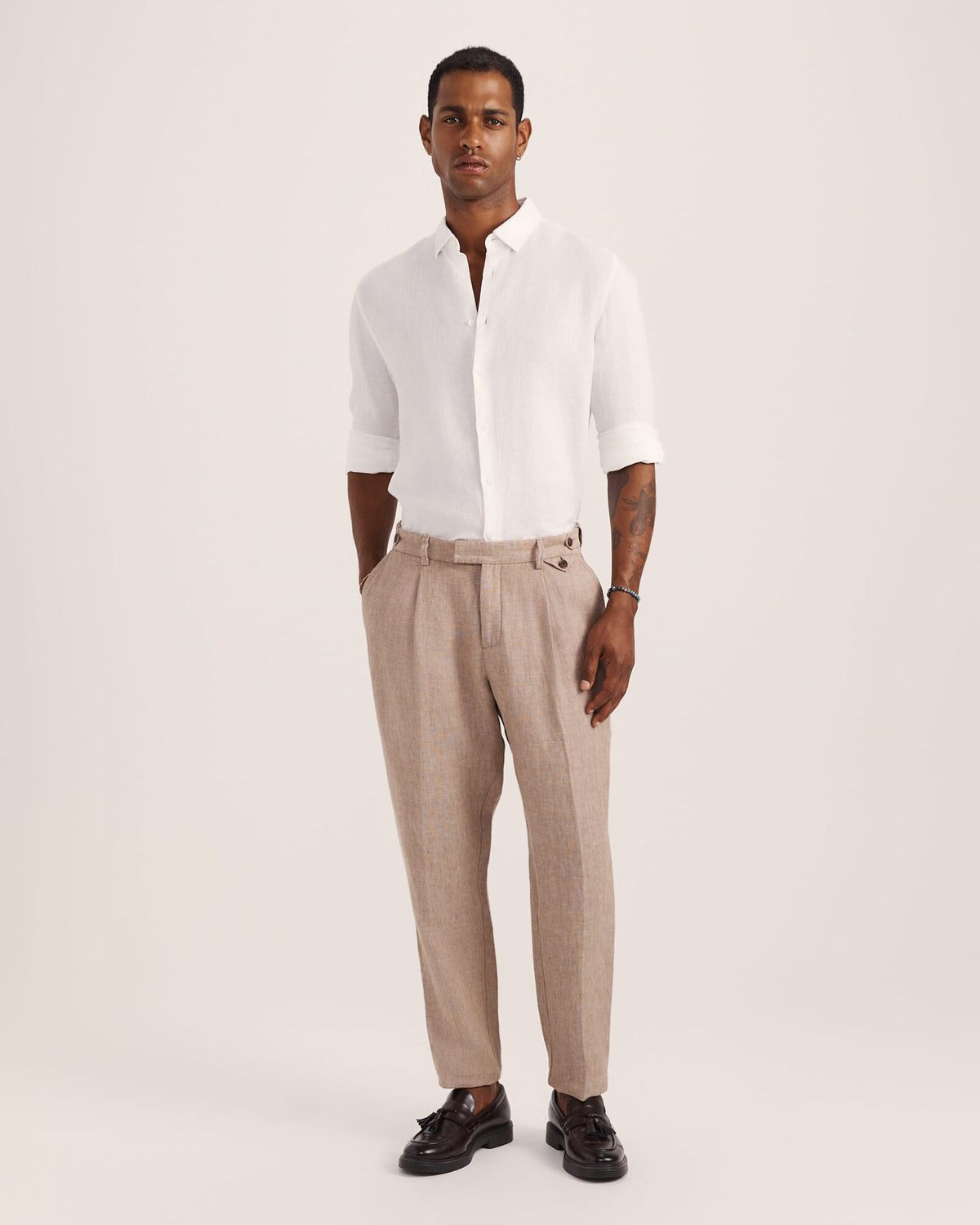 Anderson Long Sleeve Classic Linen Shirt
