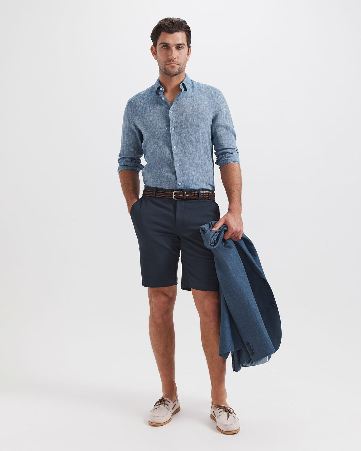 Anderson Classic Yarn Dyed Linen Shirt