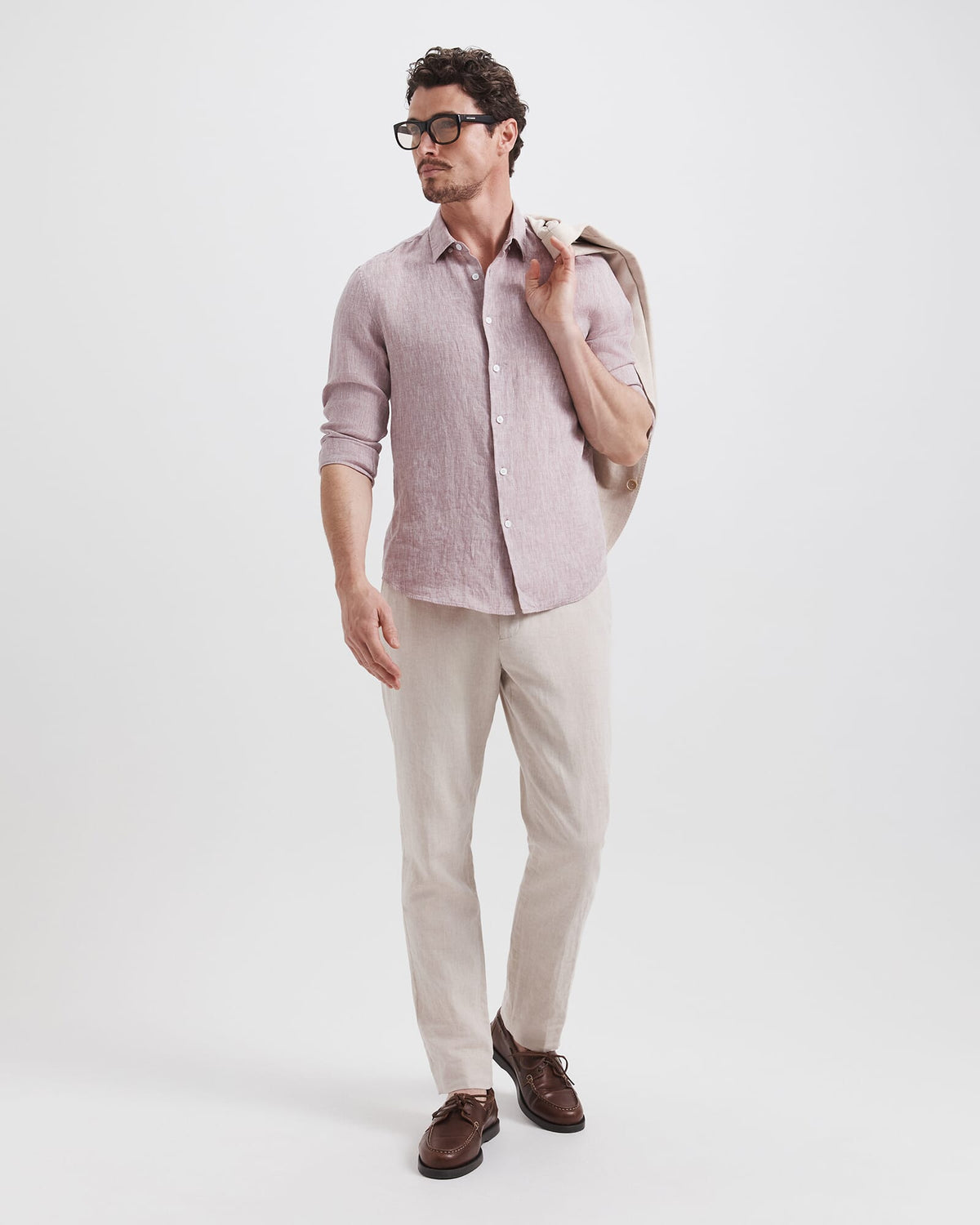 Anderson Classic Yarn Dyed Linen Shirt