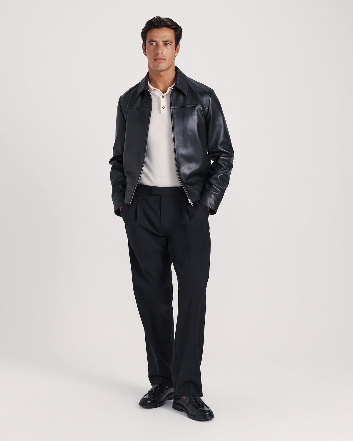 Franklin Merino Wool Long Sleeve Polo