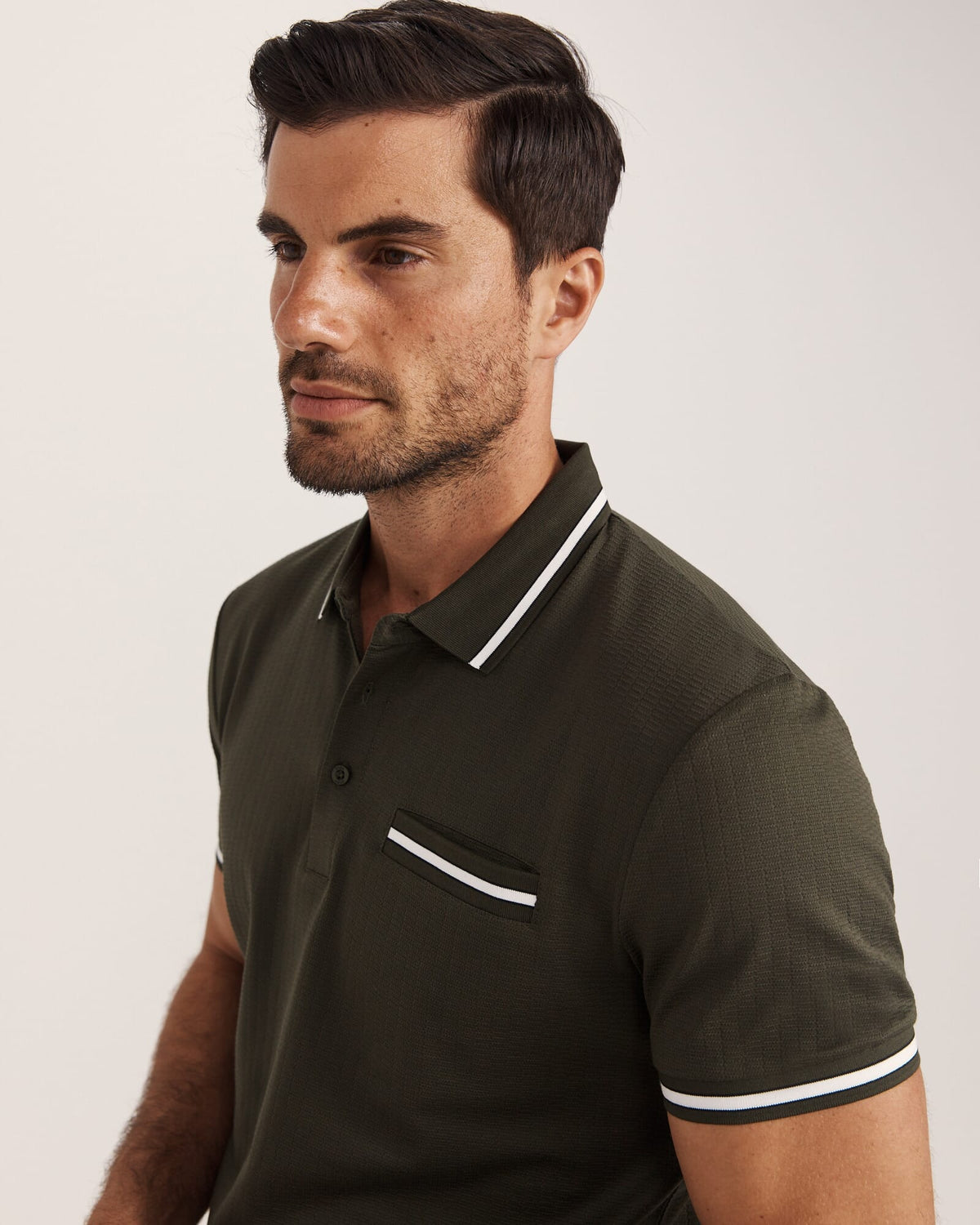 Ted Textured Cotton Polo