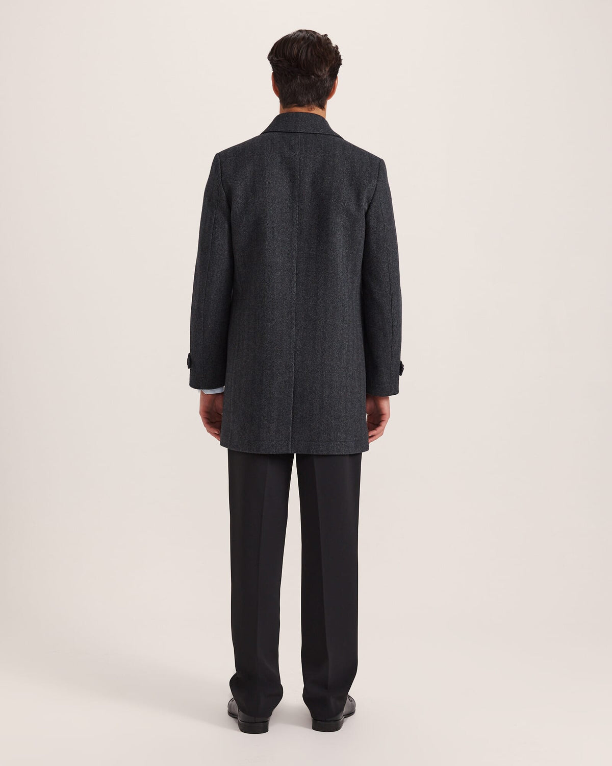Corey Herringbone Wool Coat