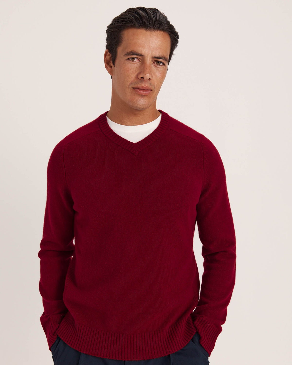 Solo Wool V Neck Knit