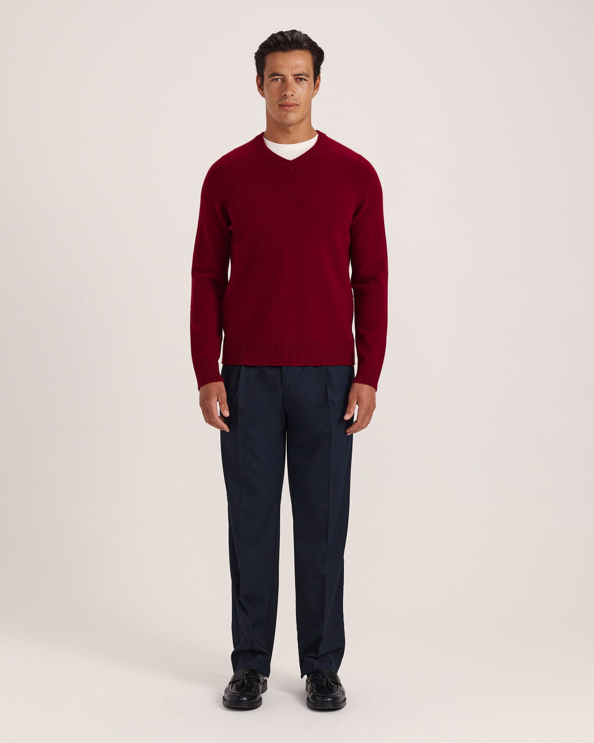 Solo Wool V Neck Knit