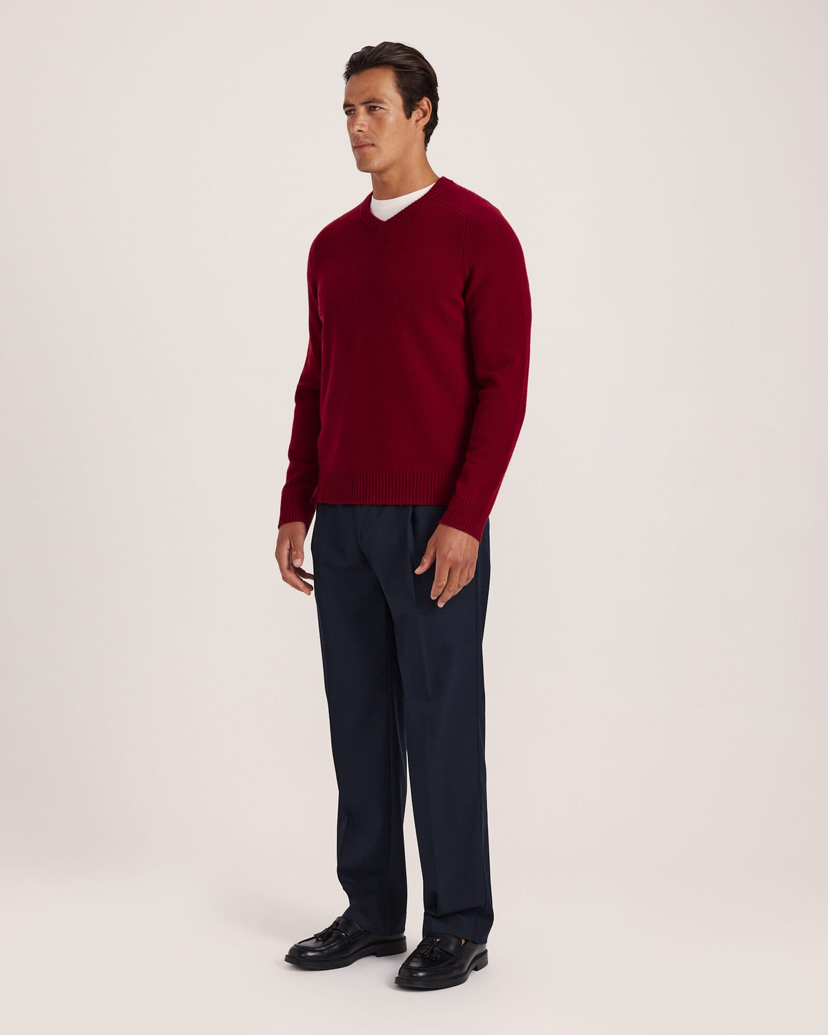 Solo Wool V Neck Knit