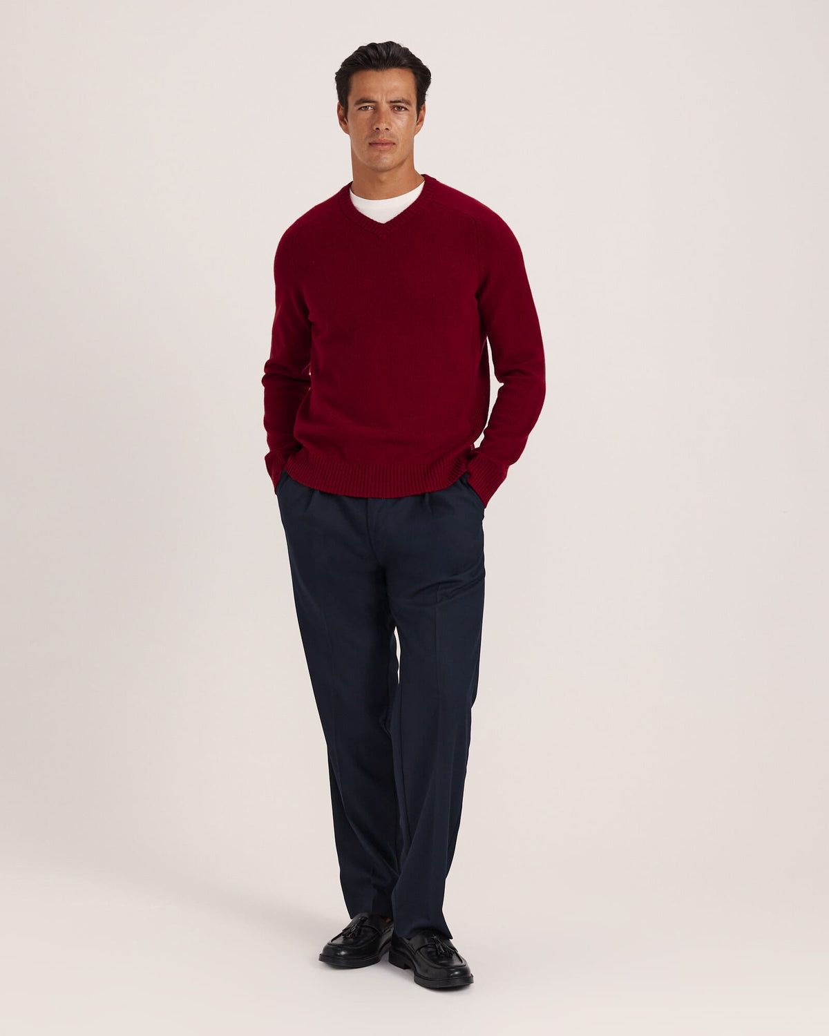 Solo Wool V Neck Knit