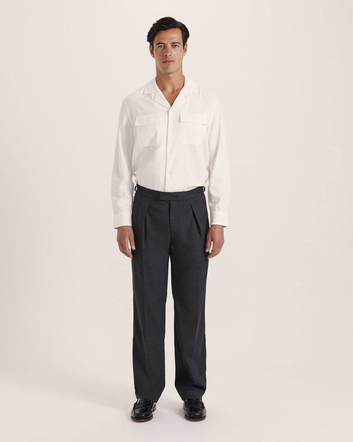 Henry Wide Pleat Pant
