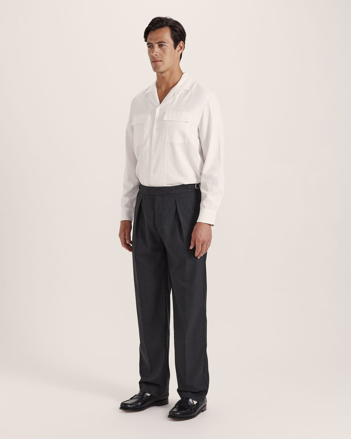 Henry Wide Pleat Pant