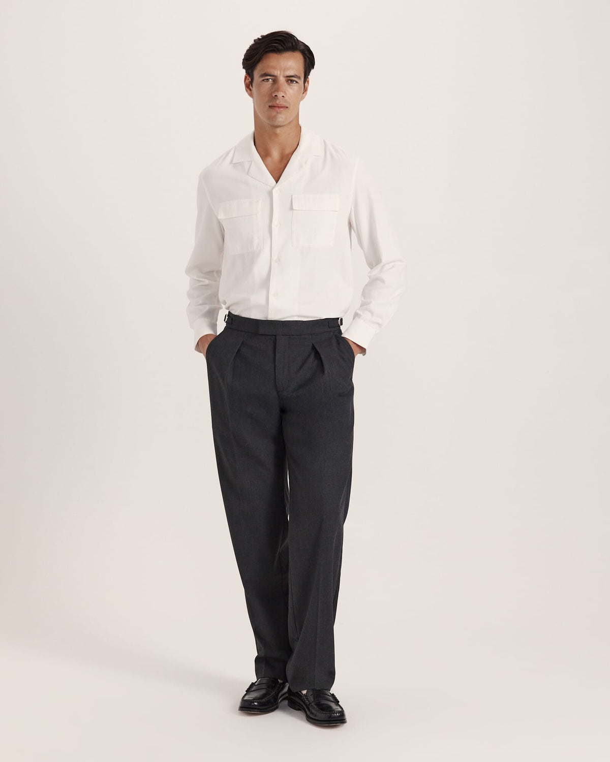 Henry Wide Pleat Pant