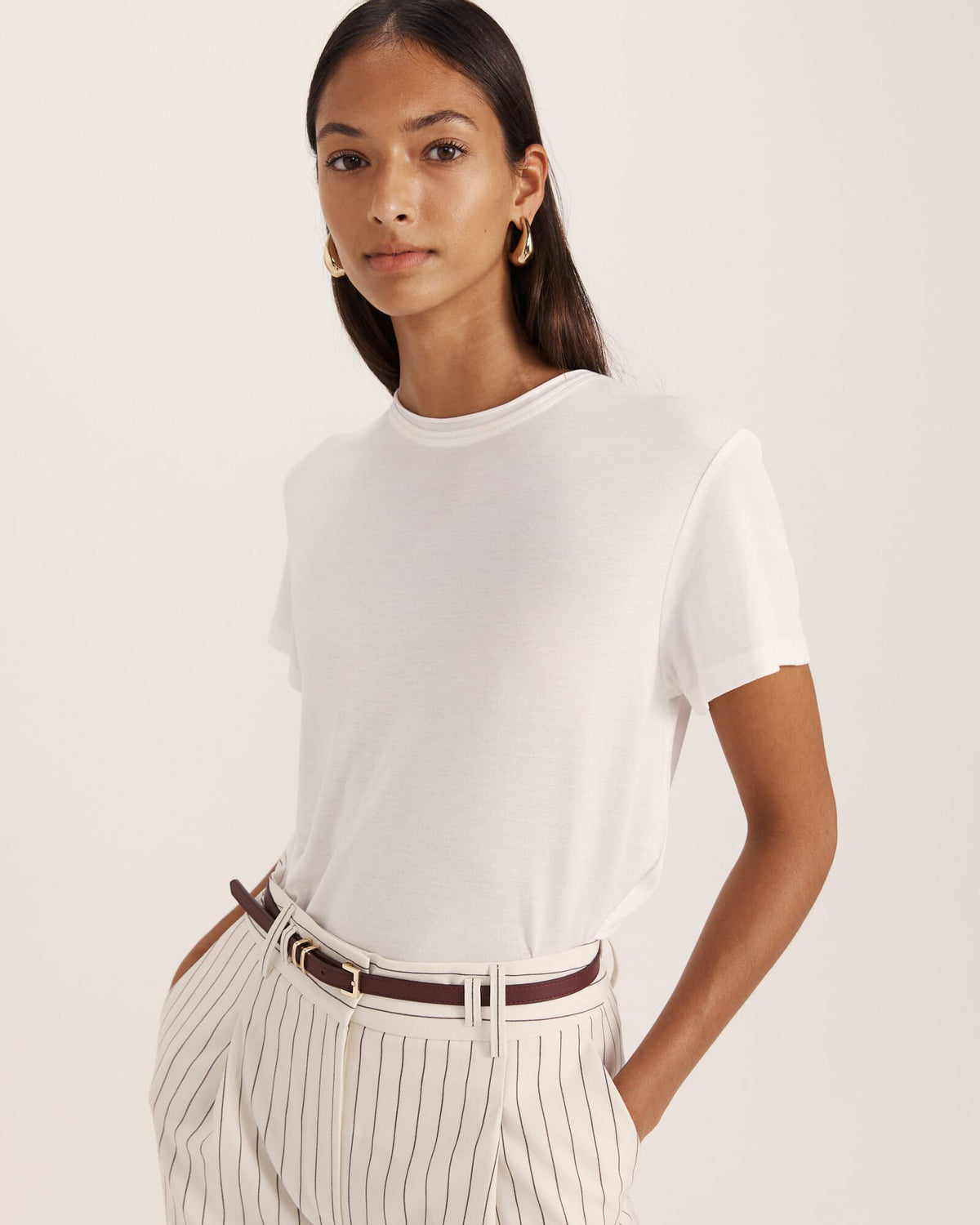 Mila Thin Leather Belt