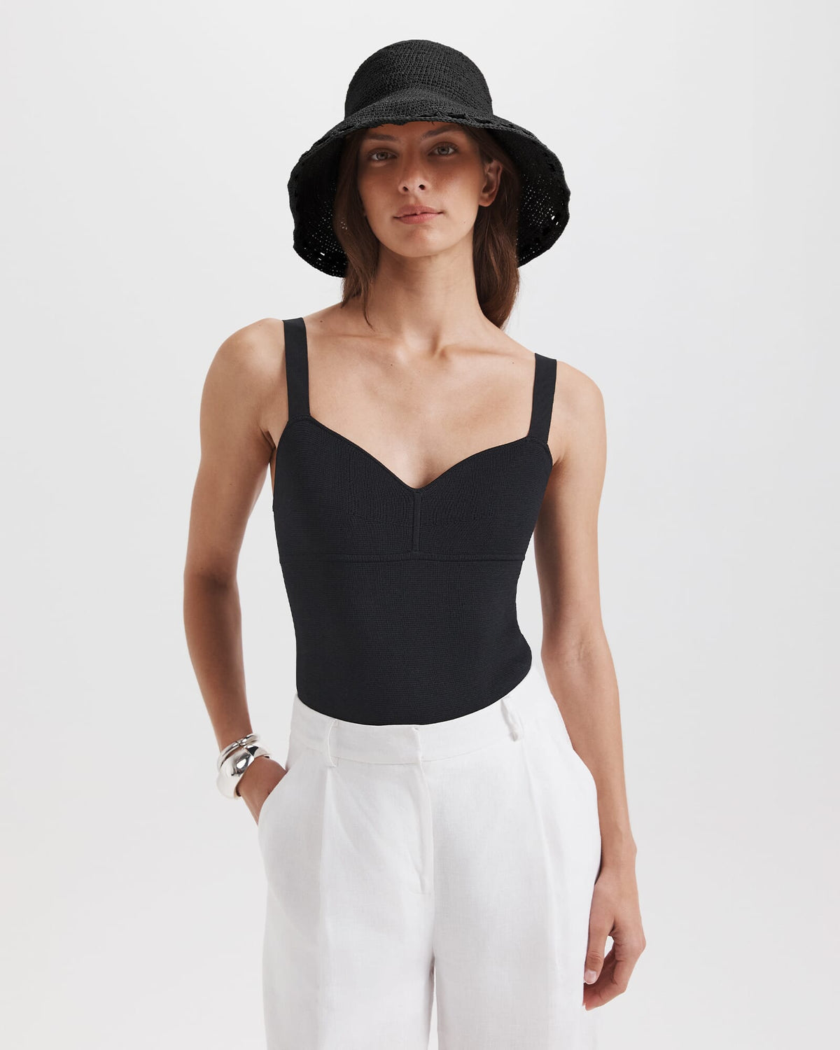 Selene Raffia Bucket Hat