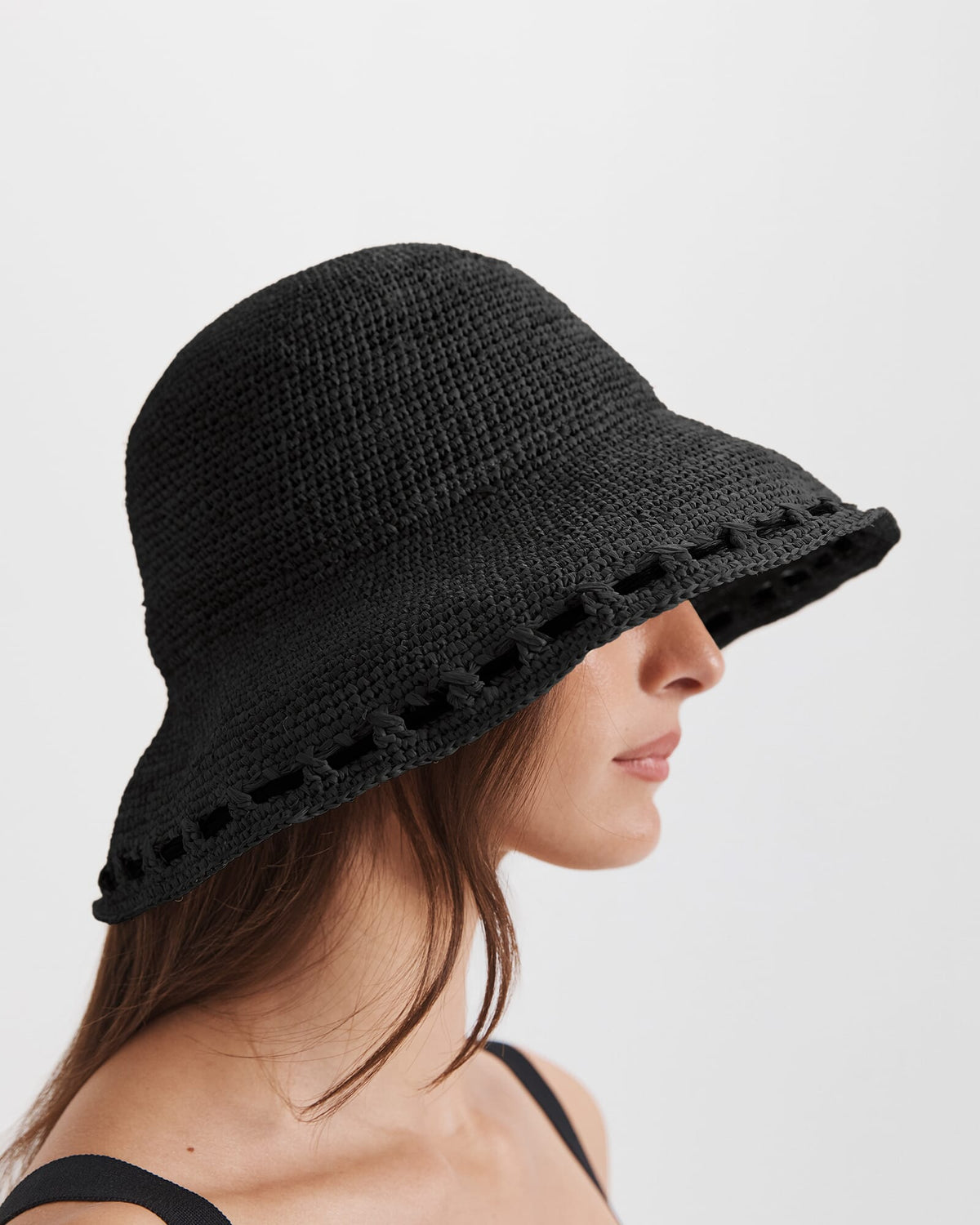 Selene Raffia Bucket Hat