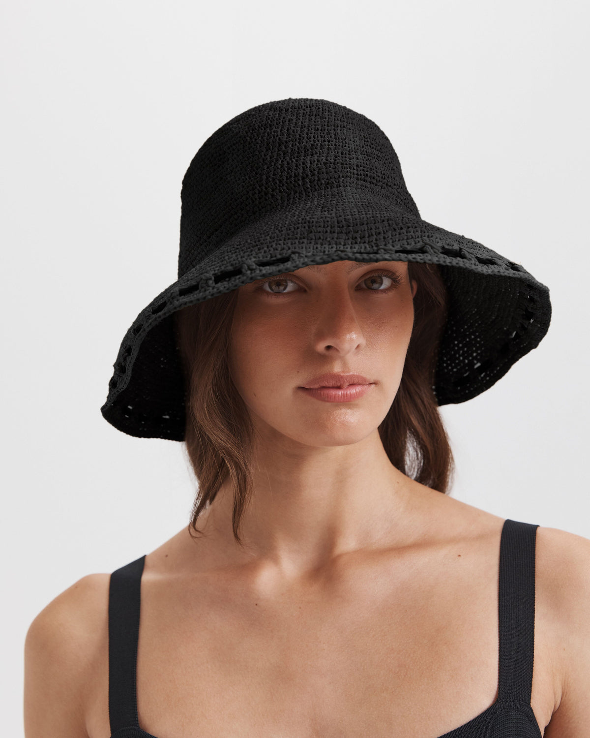 Selene Raffia Bucket Hat