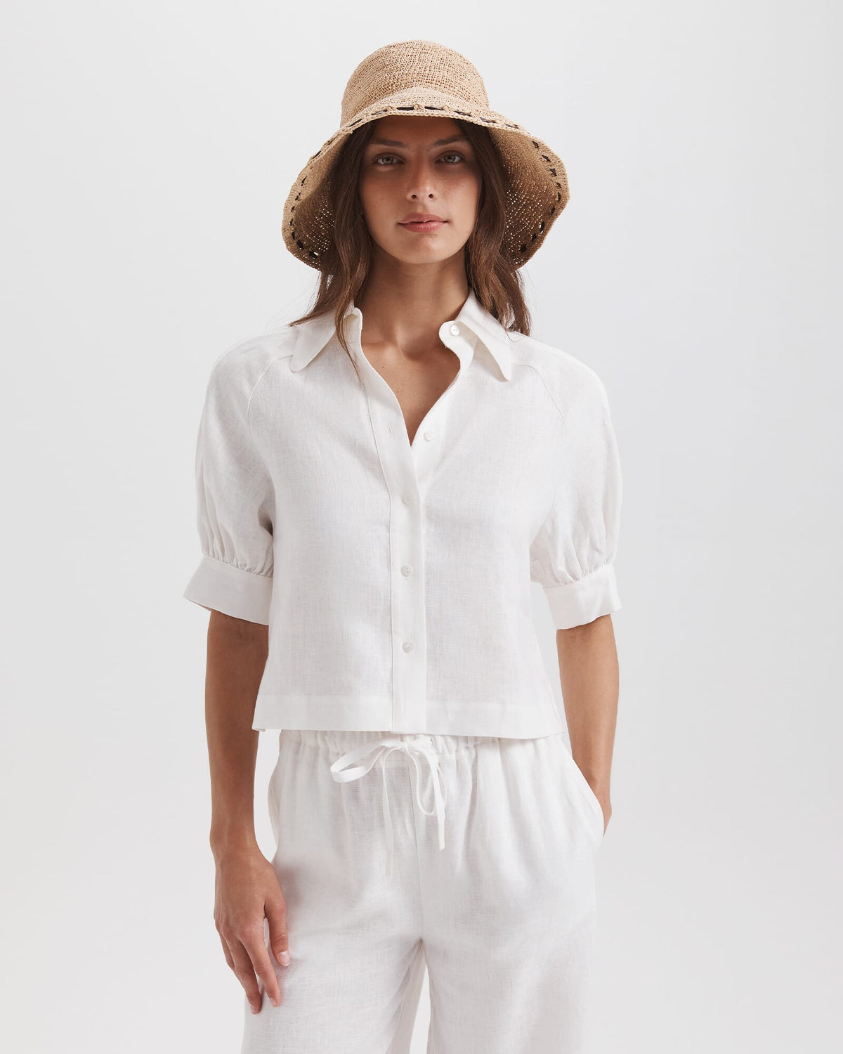 Selene Raffia Bucket Hat