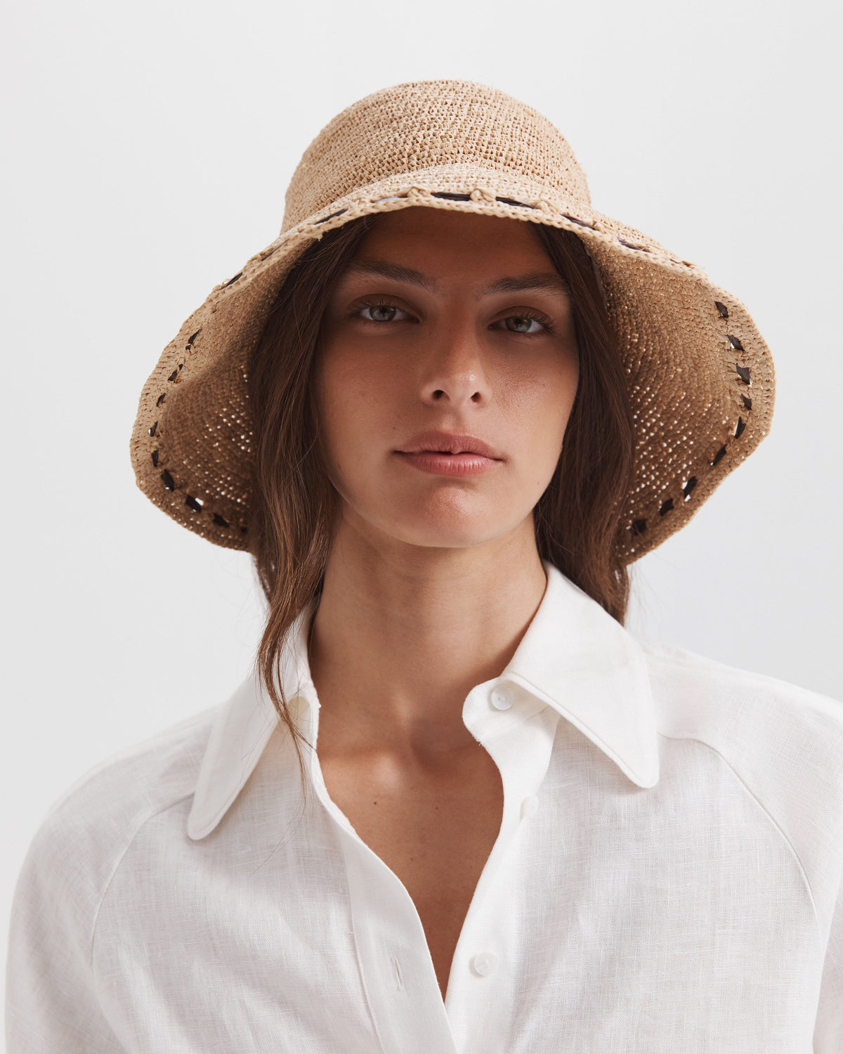 Selene Raffia Bucket Hat