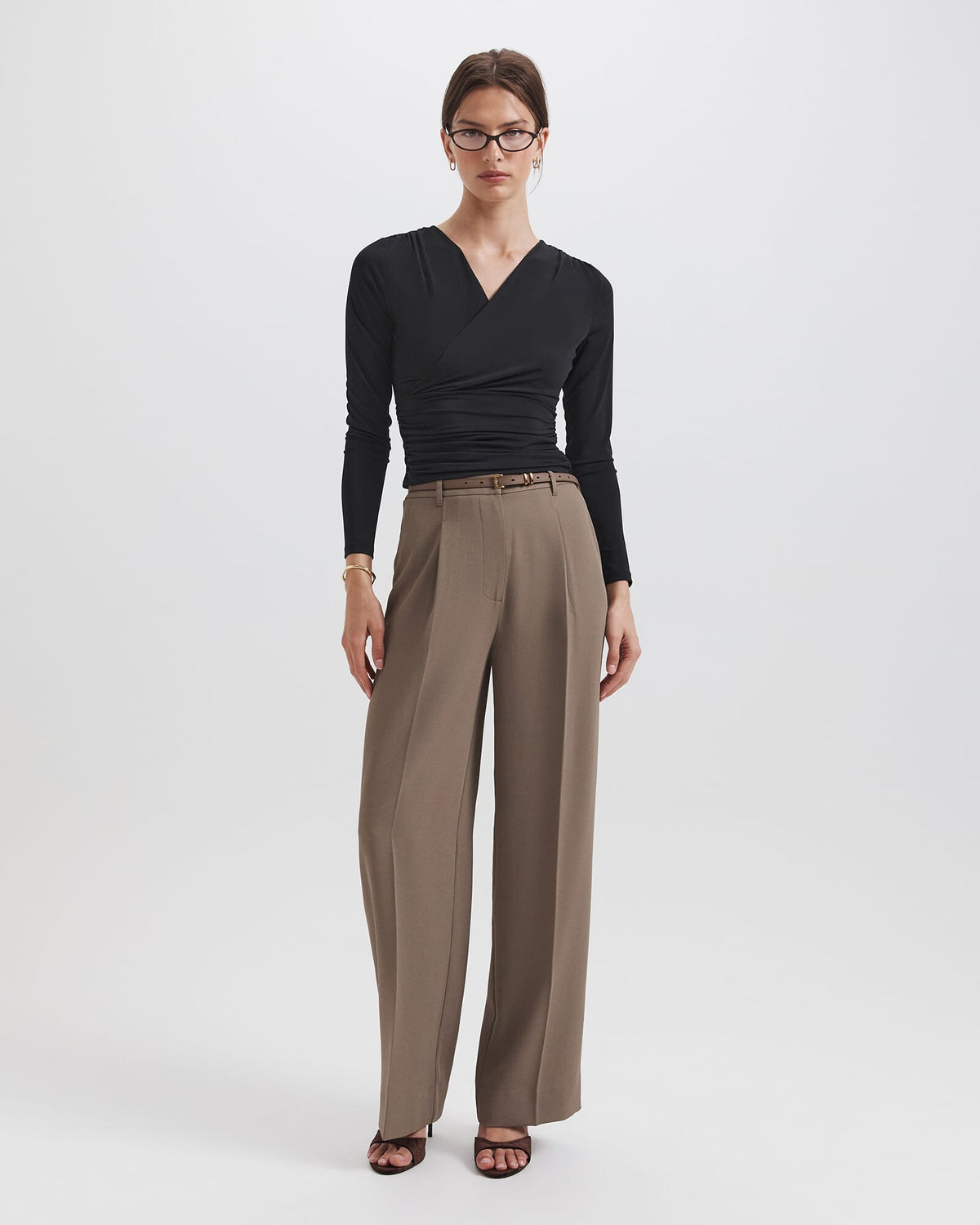 Serafina Wrap Long Sleeve Top