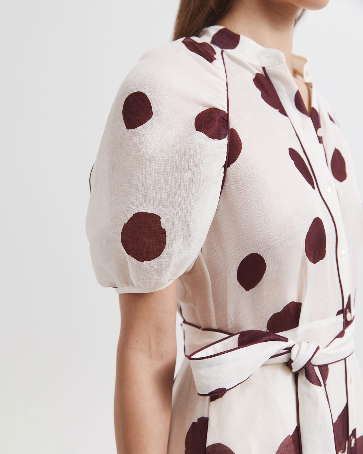Dolcetto Silk Linen Midi Dress