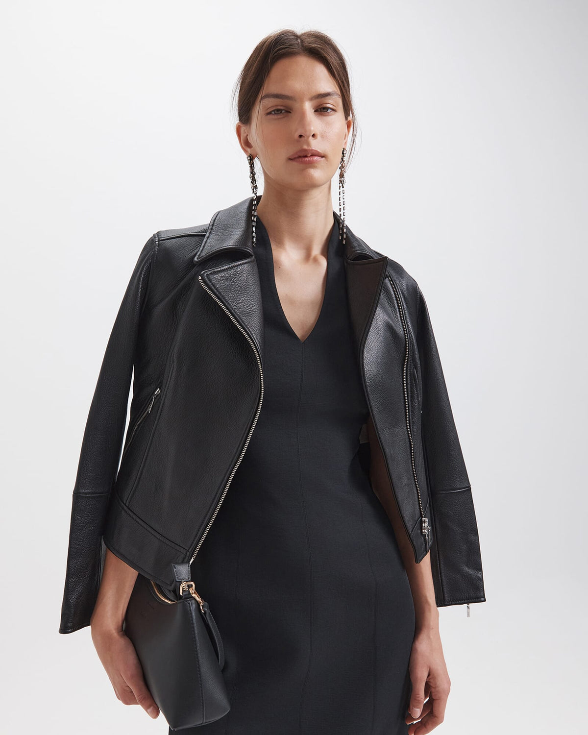Selina Leather Biker Jacket