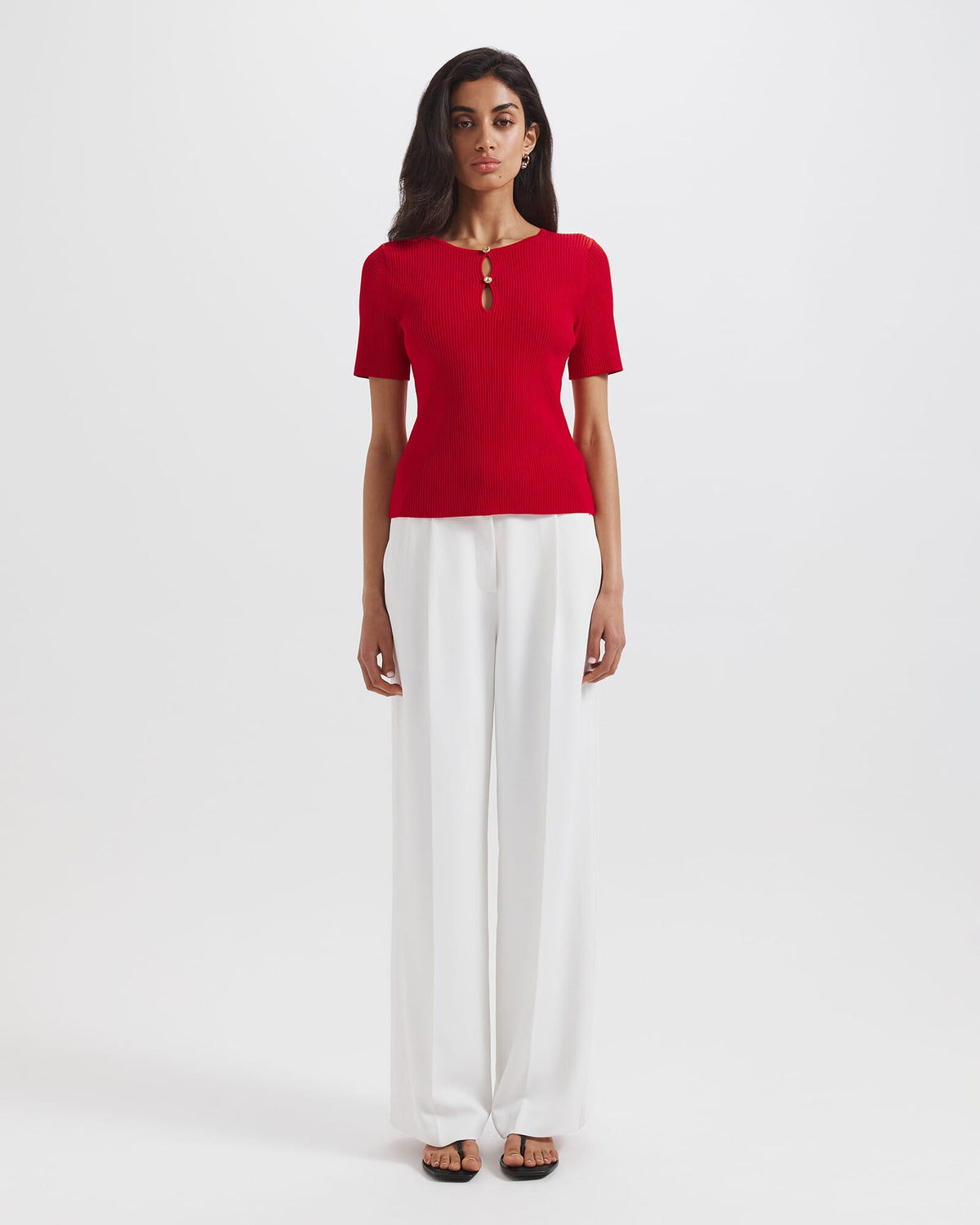 Vicky Keyhole Rib Knit