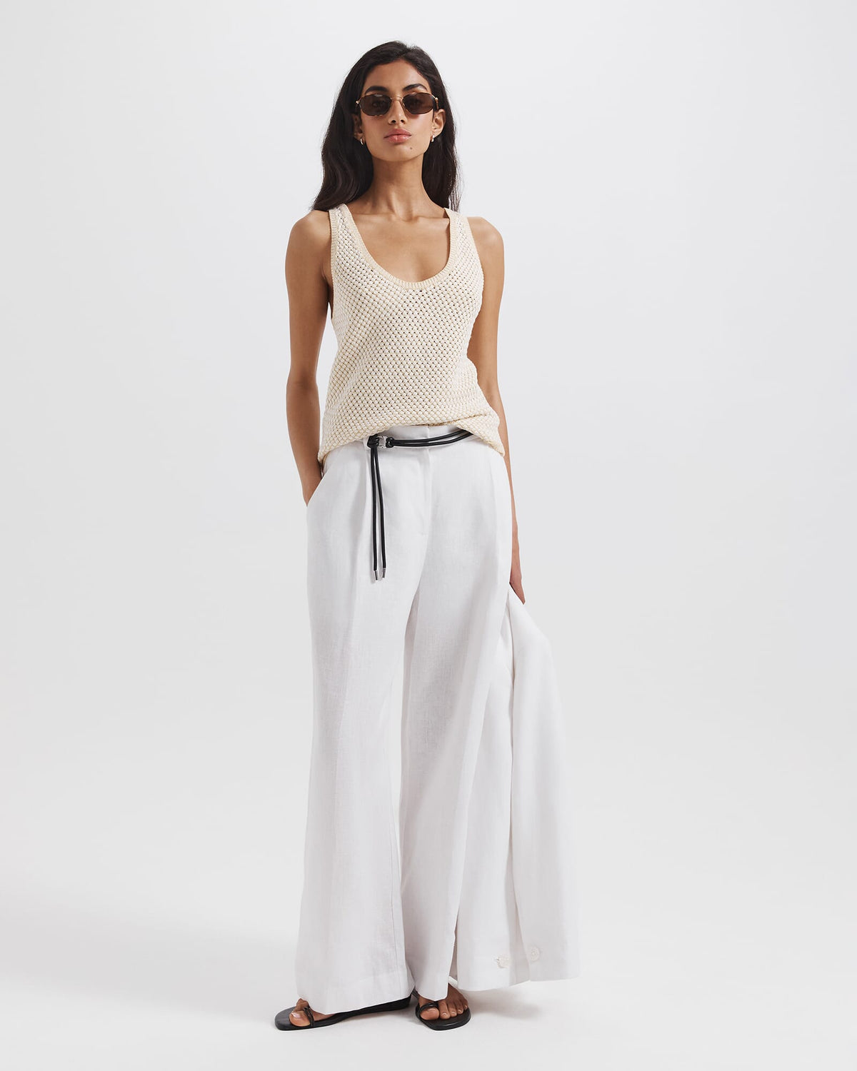 Dalia Woven Knit Tank
