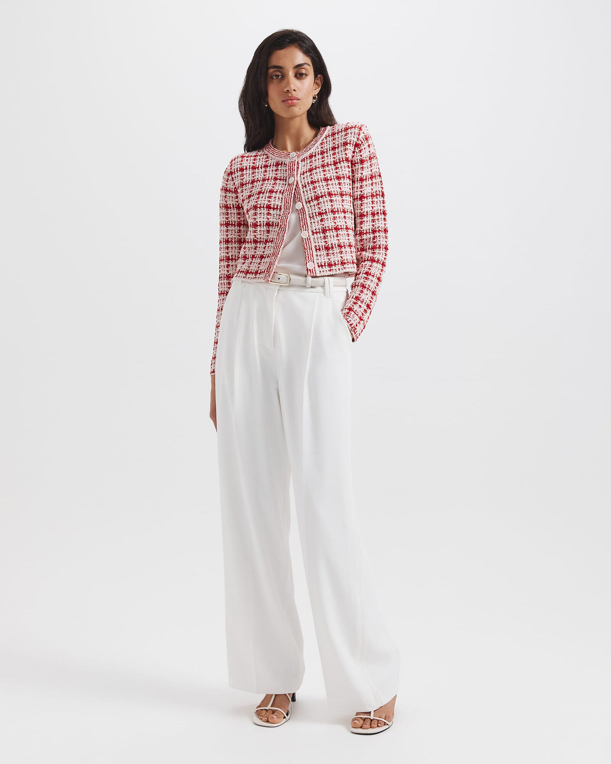 Camelia Jacquard Cardigan