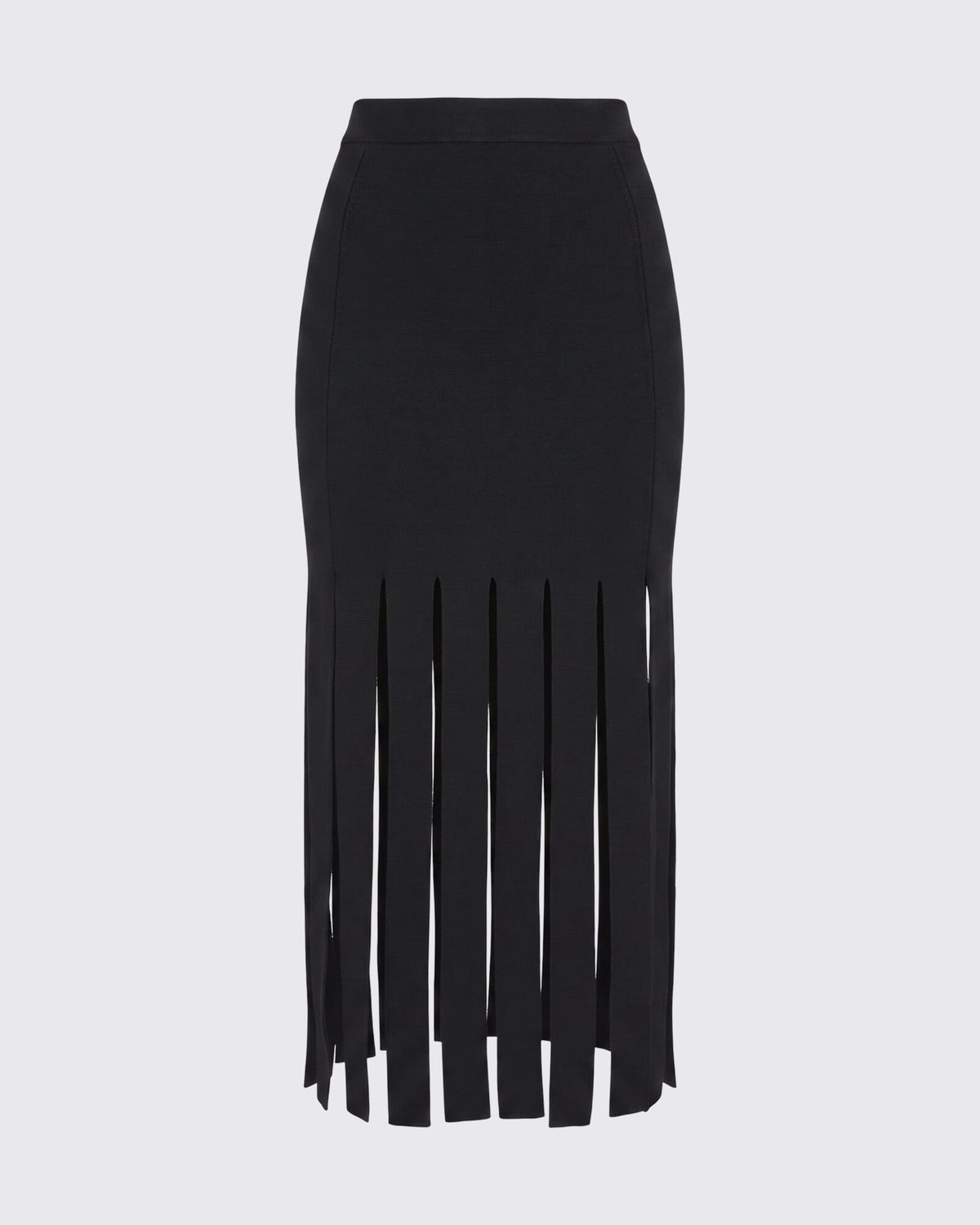 Mia Milano Panel Fringe Skirt