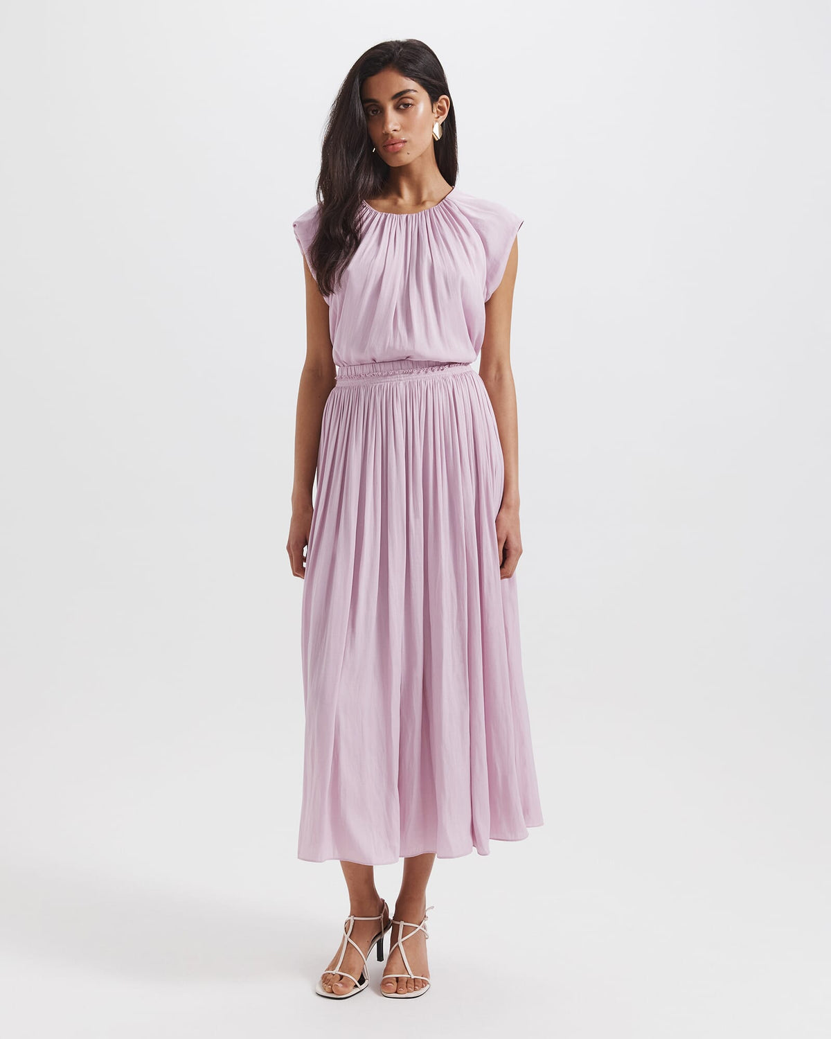 Lillian Pleated Maxi Skirt