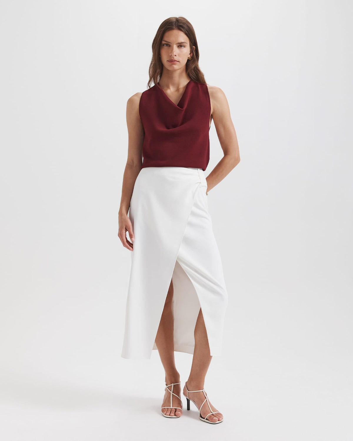 Dharma Drape Midi Skirt