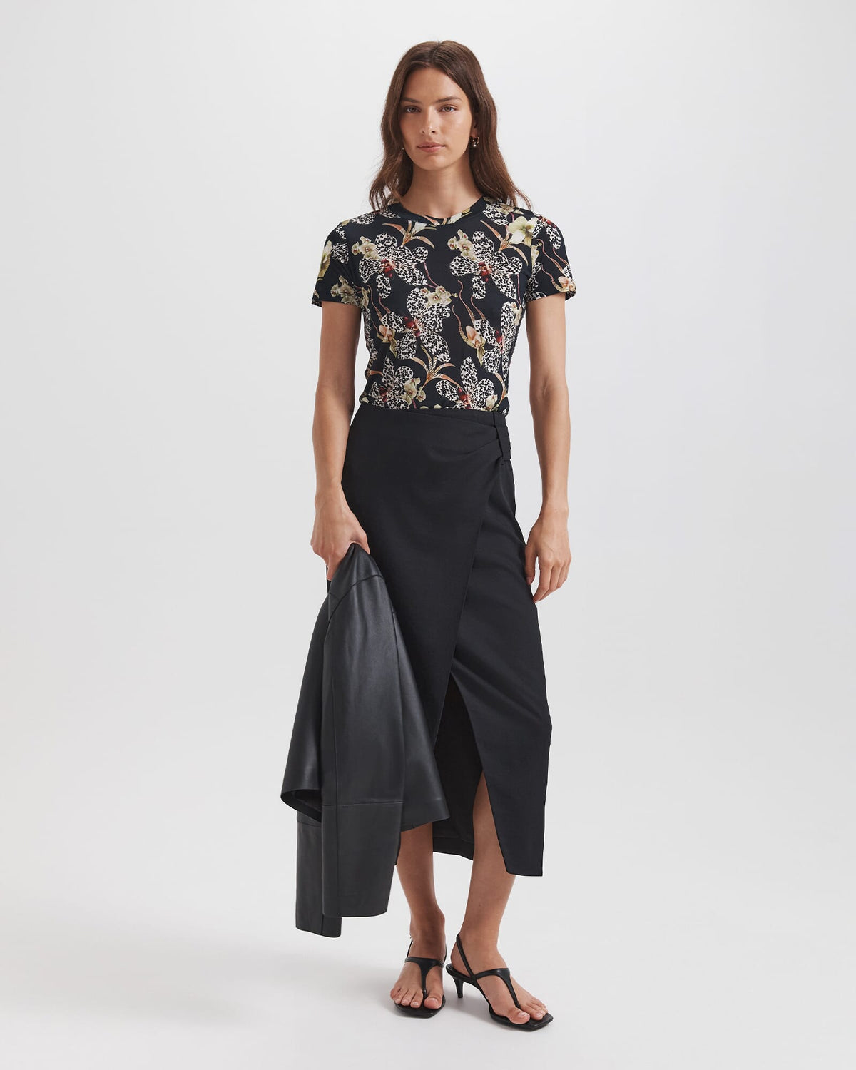 Dharma Drape Midi Skirt