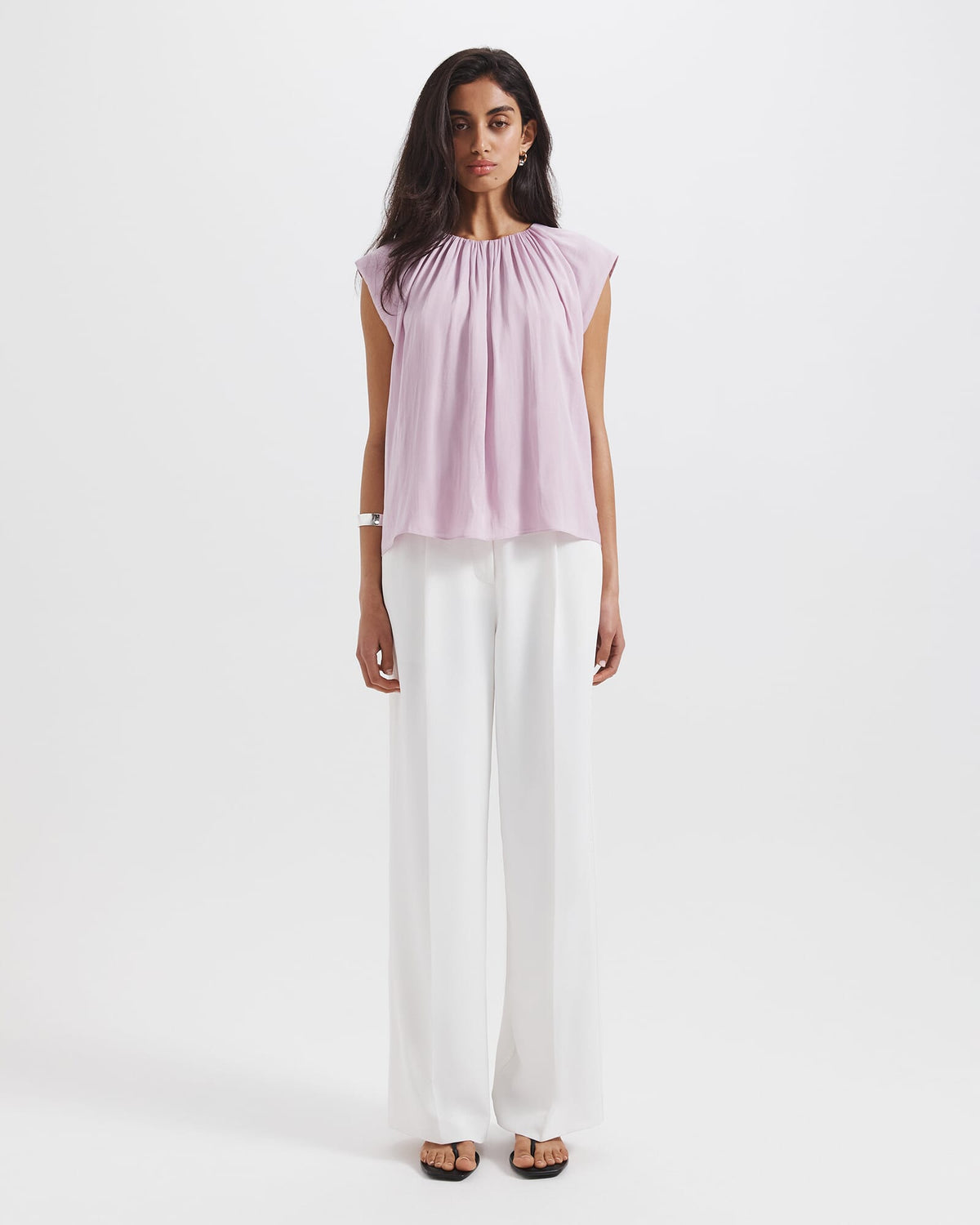Lillian Pleat Front Blouse
