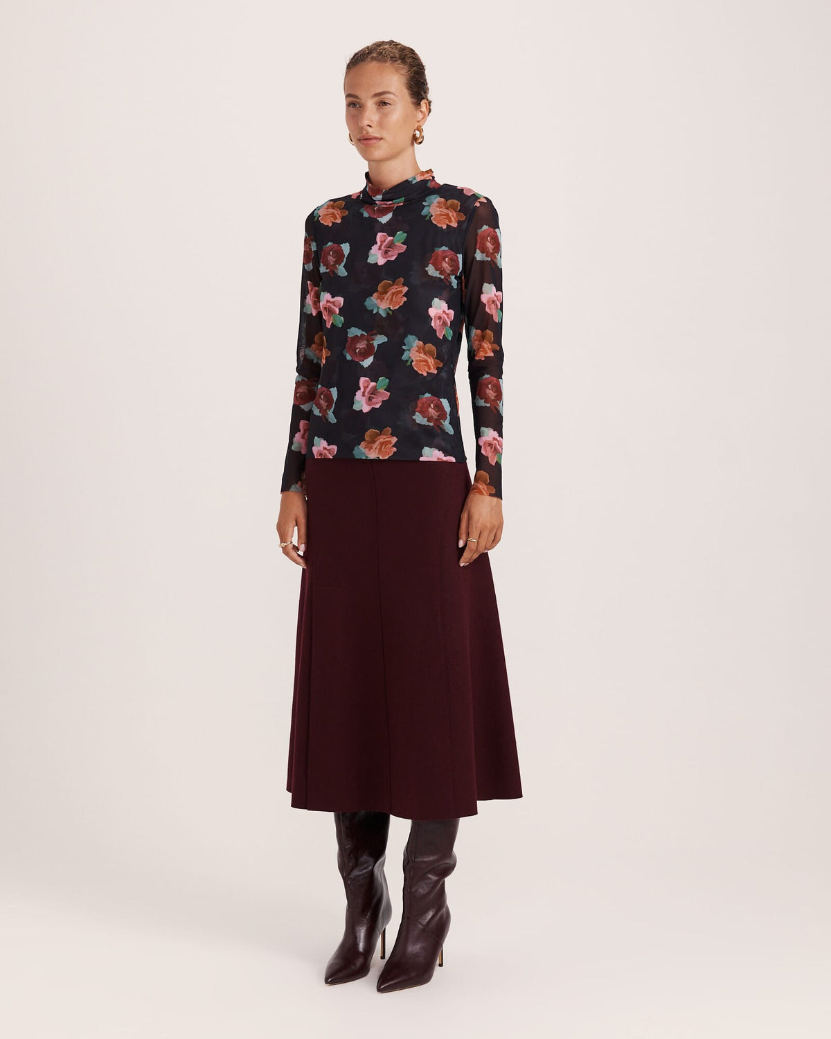 Bettina Long Sleeve Mesh Top