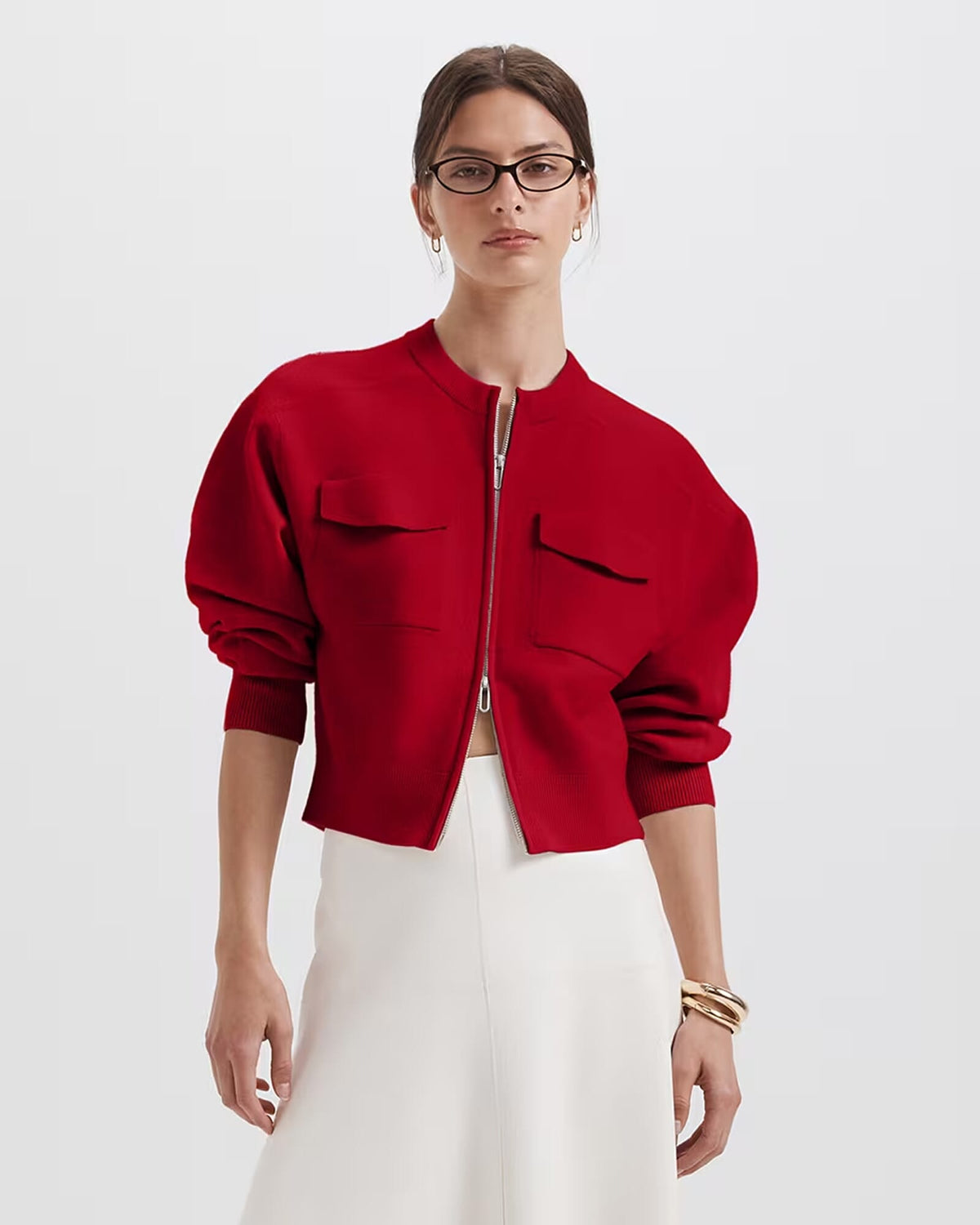 Amaya Boiled Wool Bomber